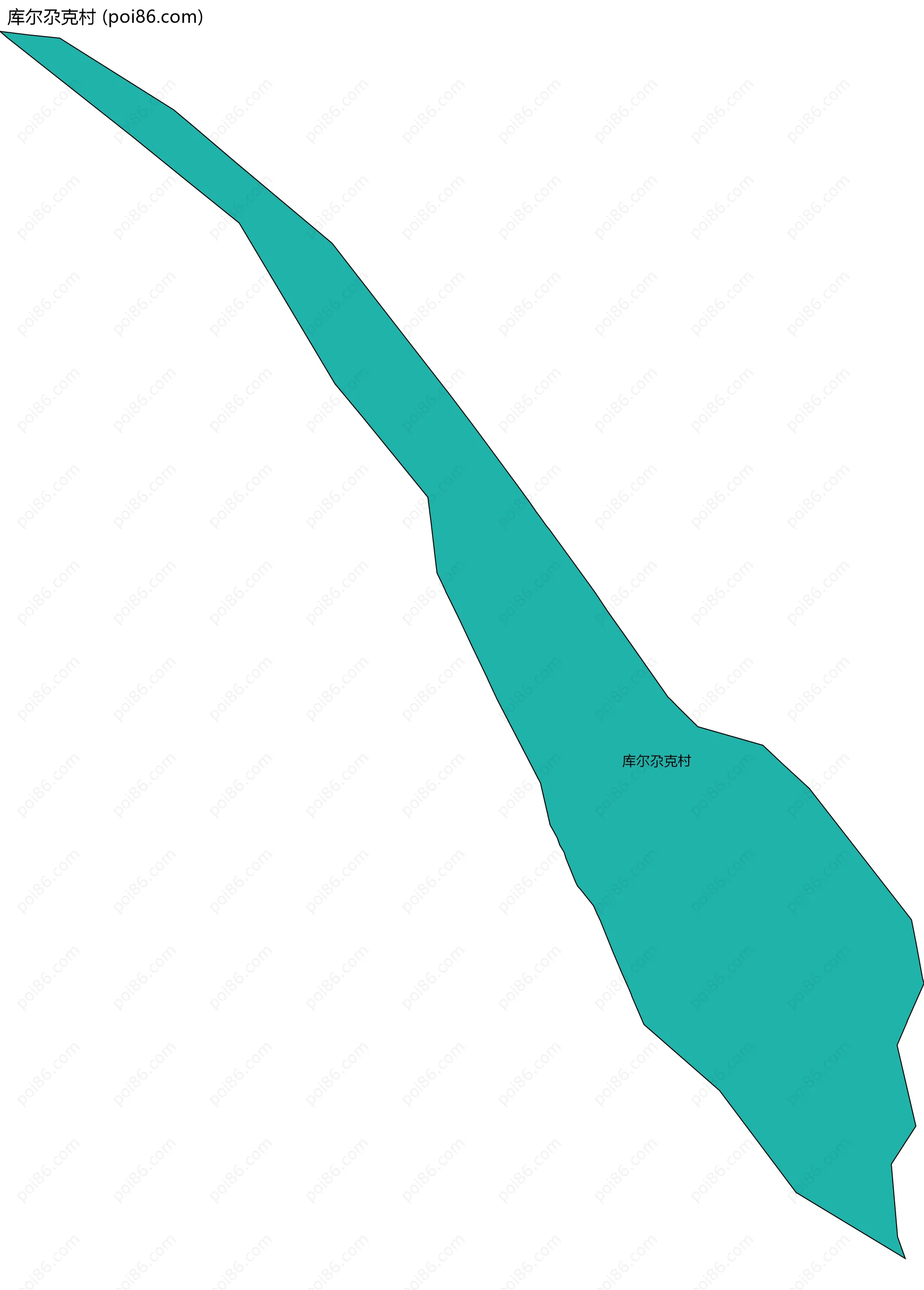 库尔尕克村边界地图