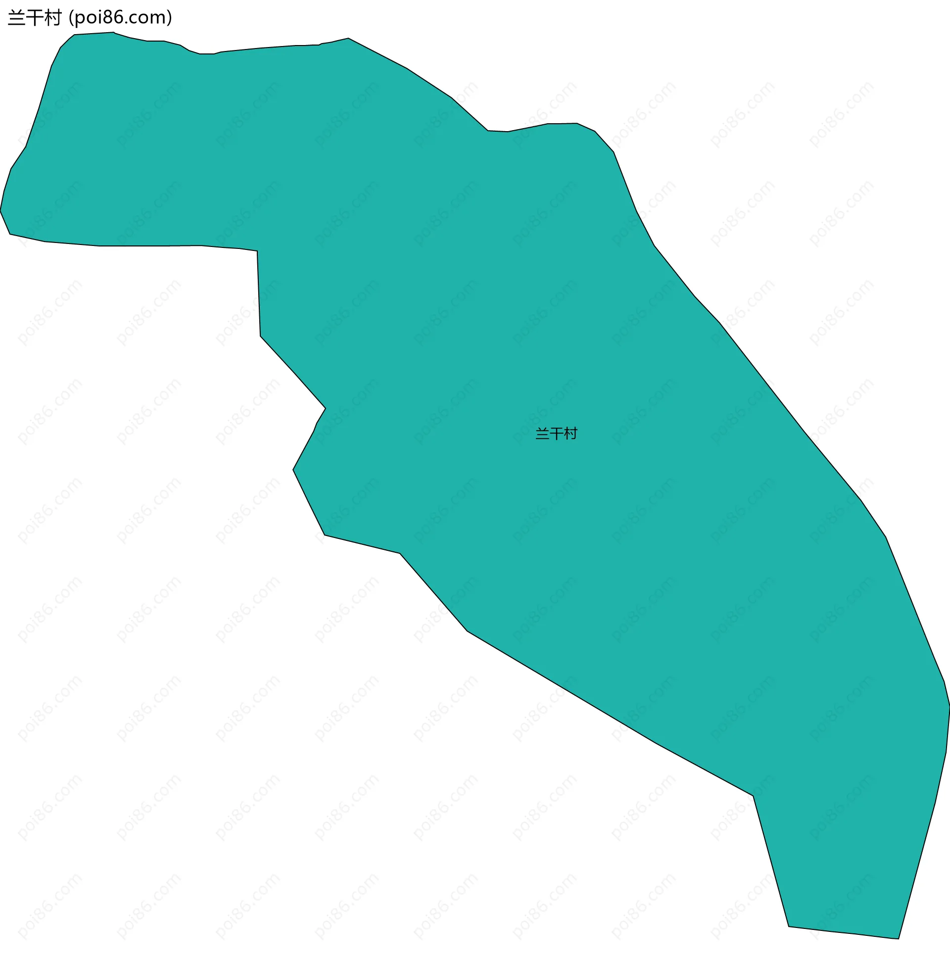 兰干村边界地图