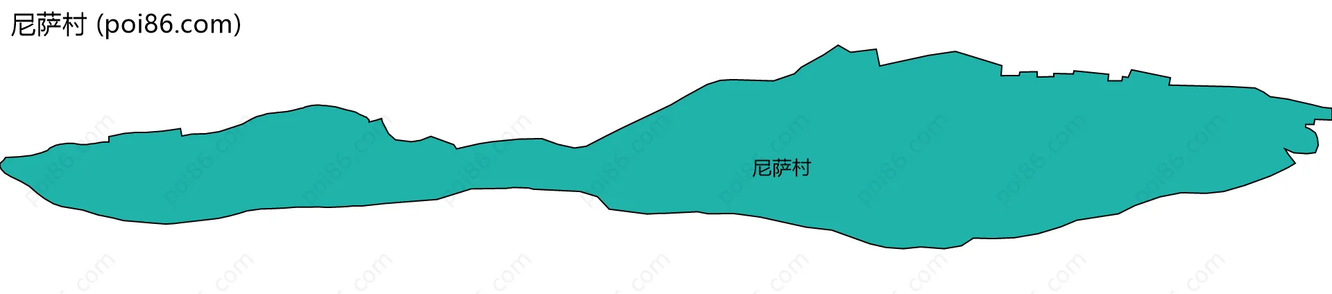 尼萨村边界地图