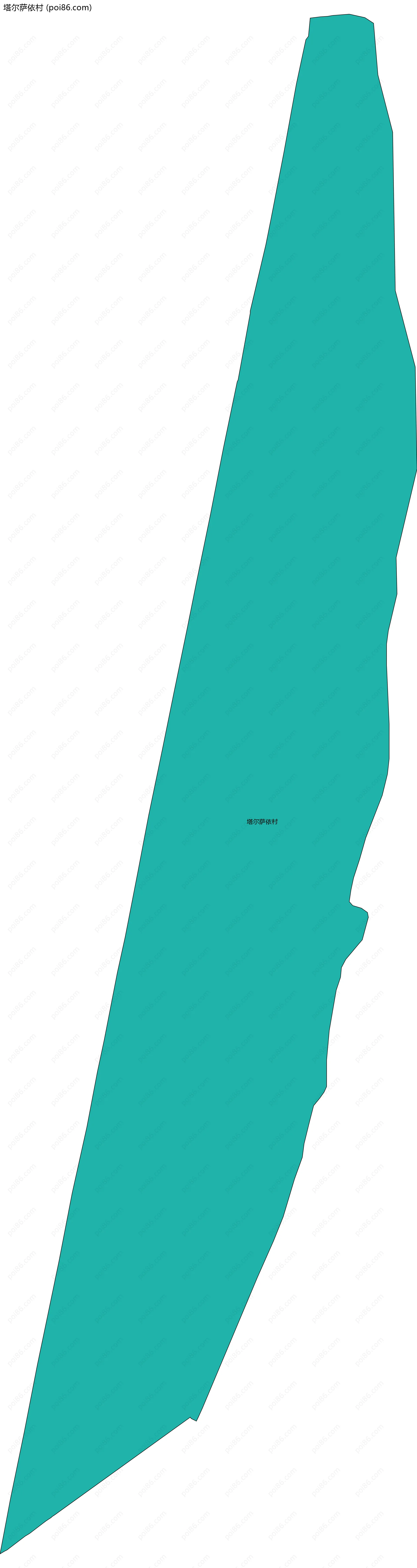 塔尔萨依村边界地图