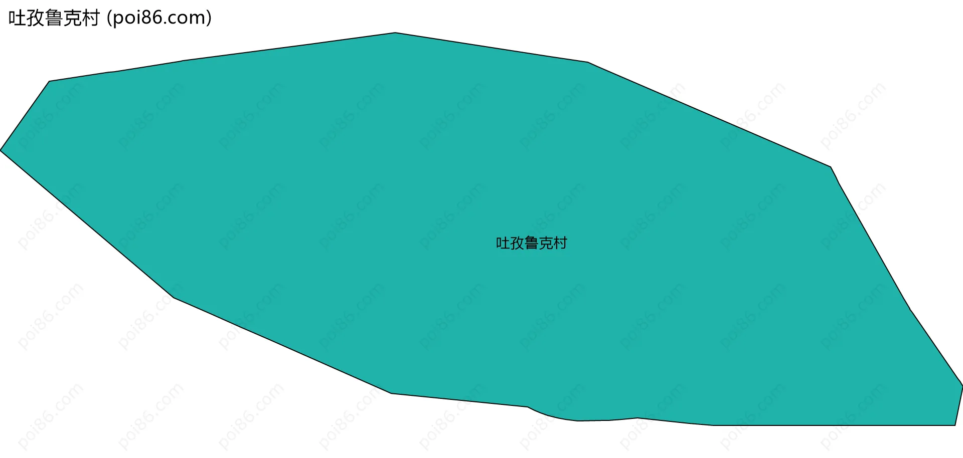 吐孜鲁克村边界地图