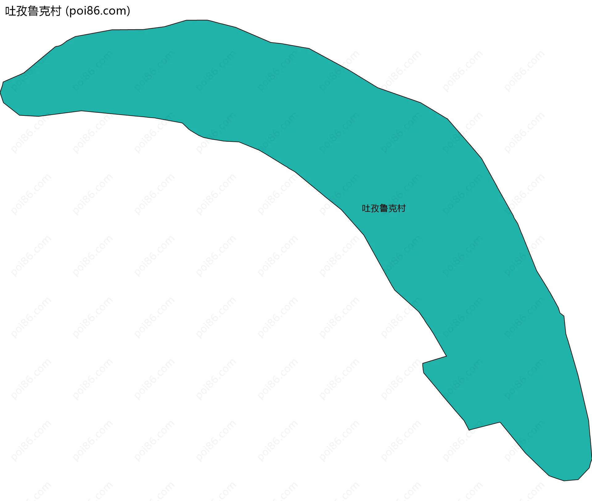 吐孜鲁克村边界地图