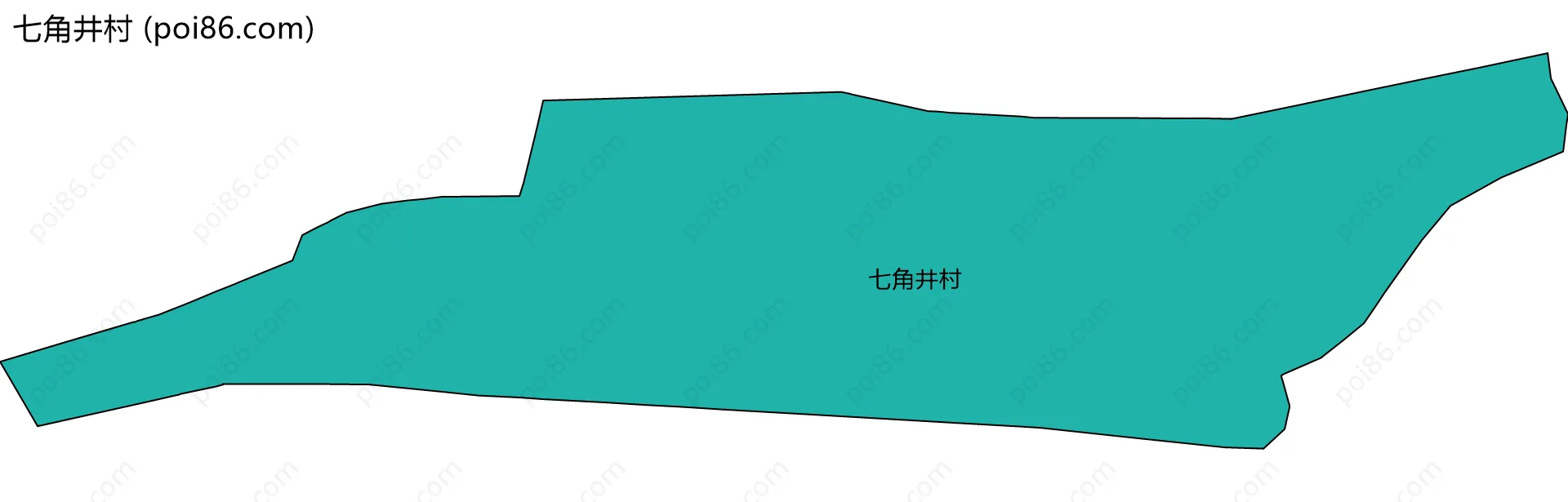 七角井村边界地图