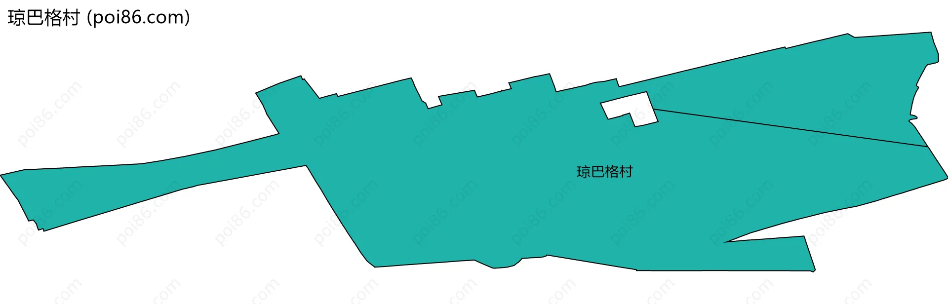 琼巴格村边界地图