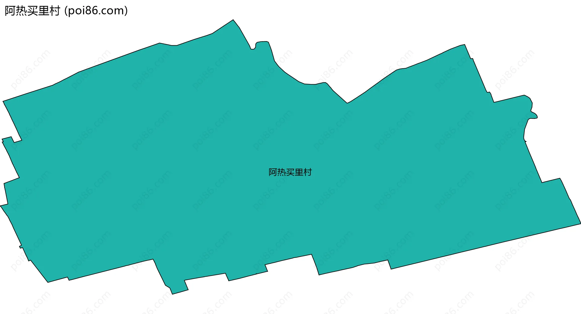 阿热买里村边界地图