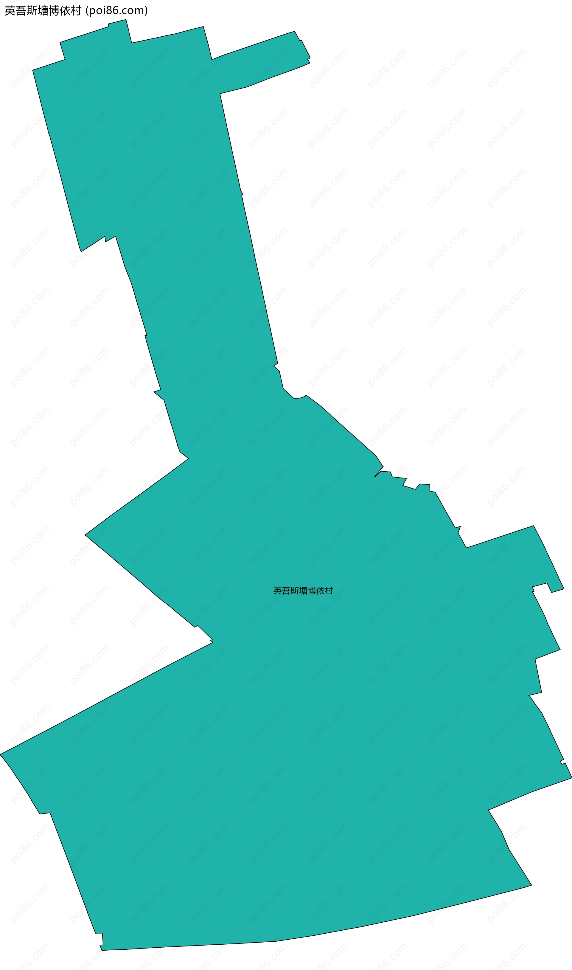 英吾斯塘博依村边界地图