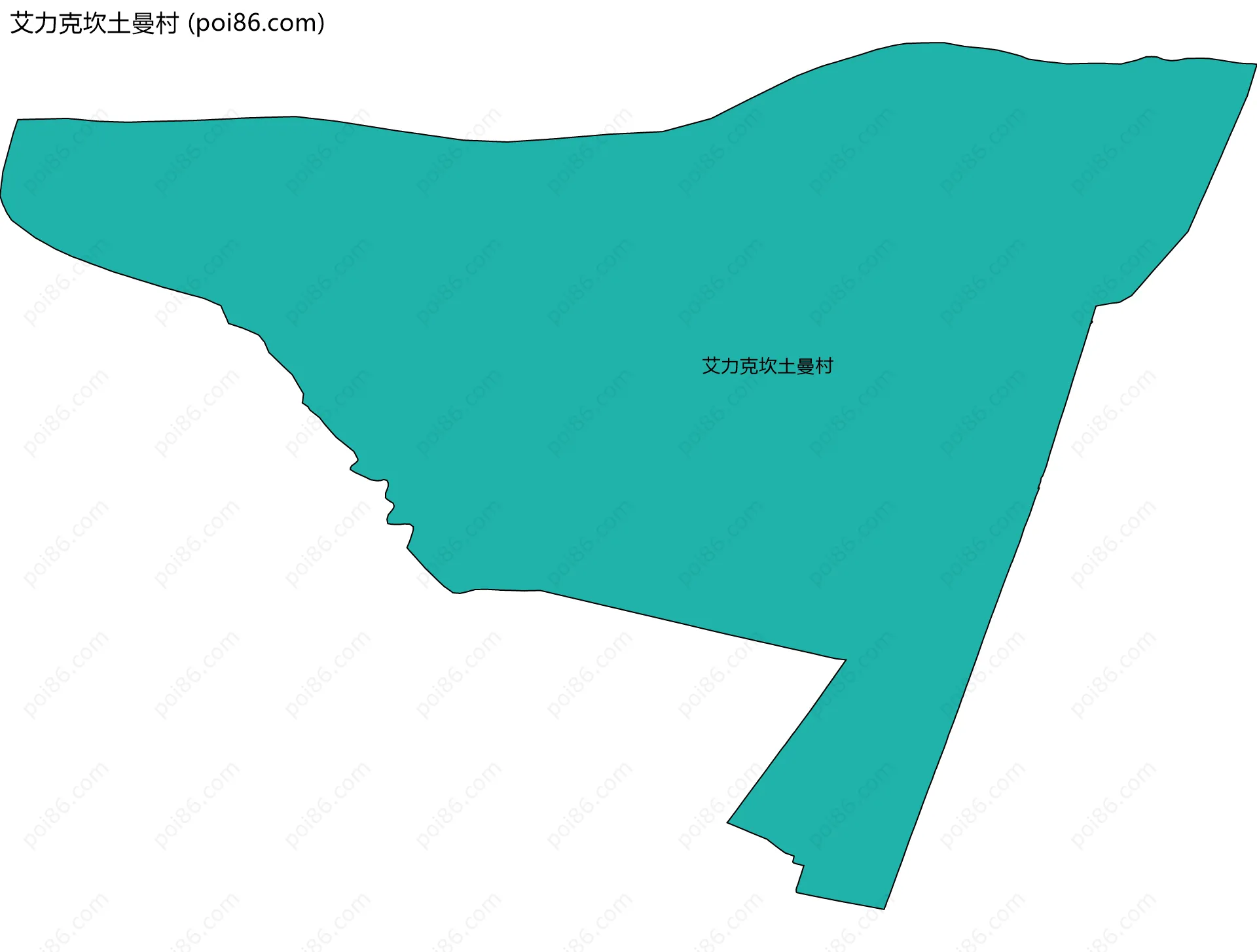 艾力克坎土曼村边界地图