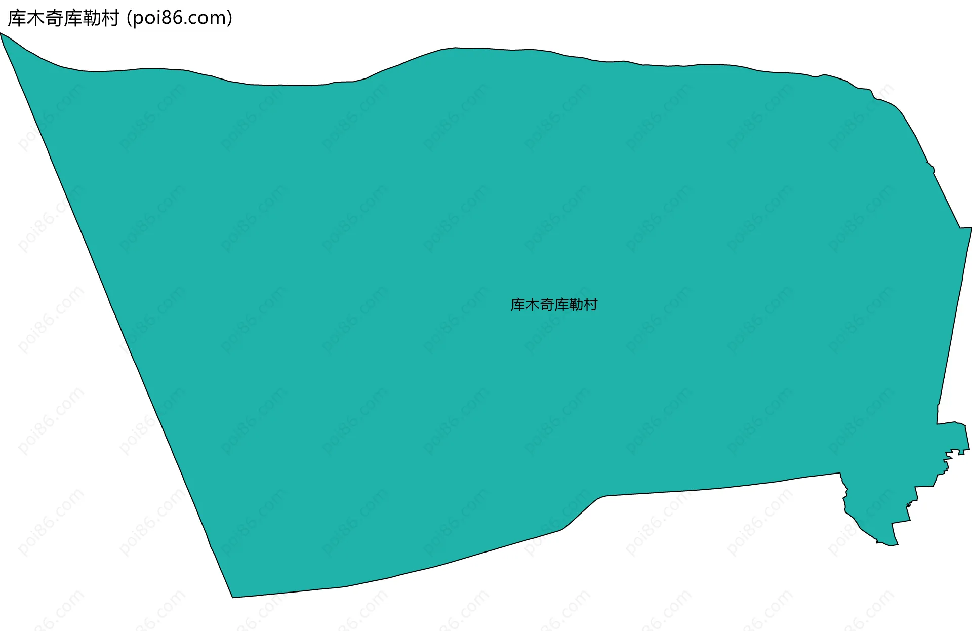 库木奇库勒村边界地图