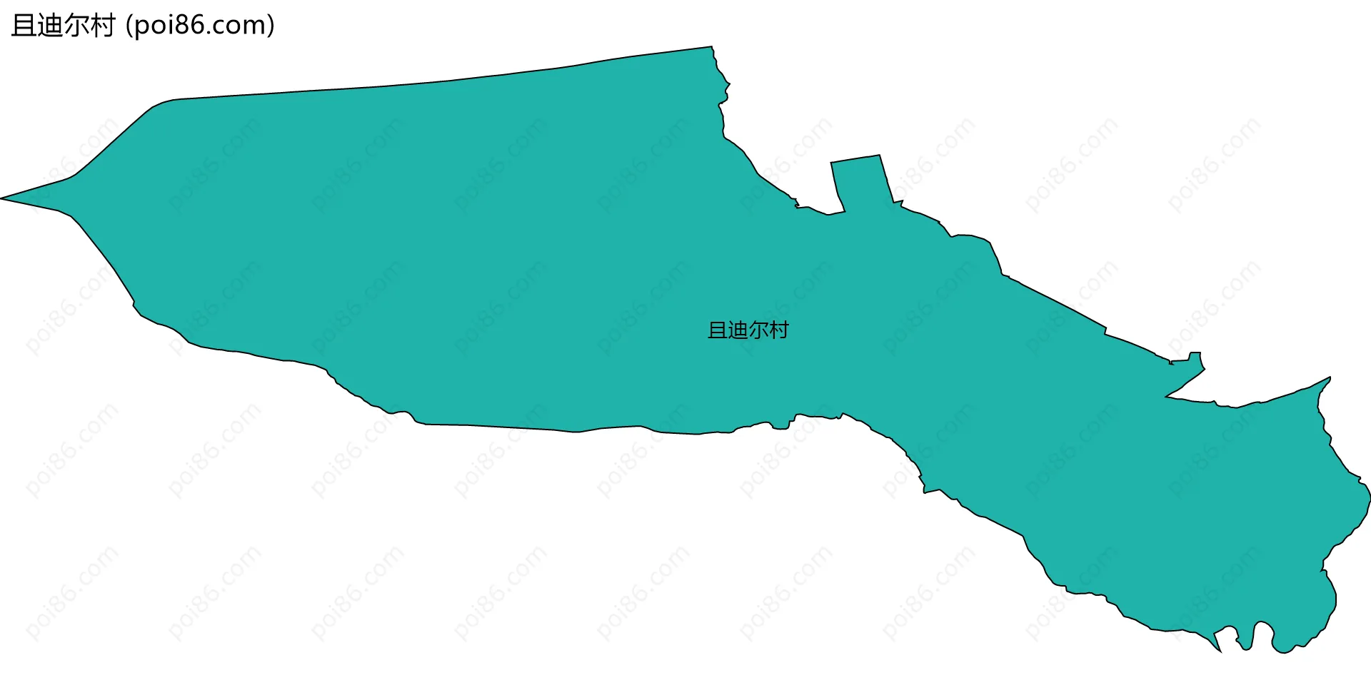且迪尔村边界地图