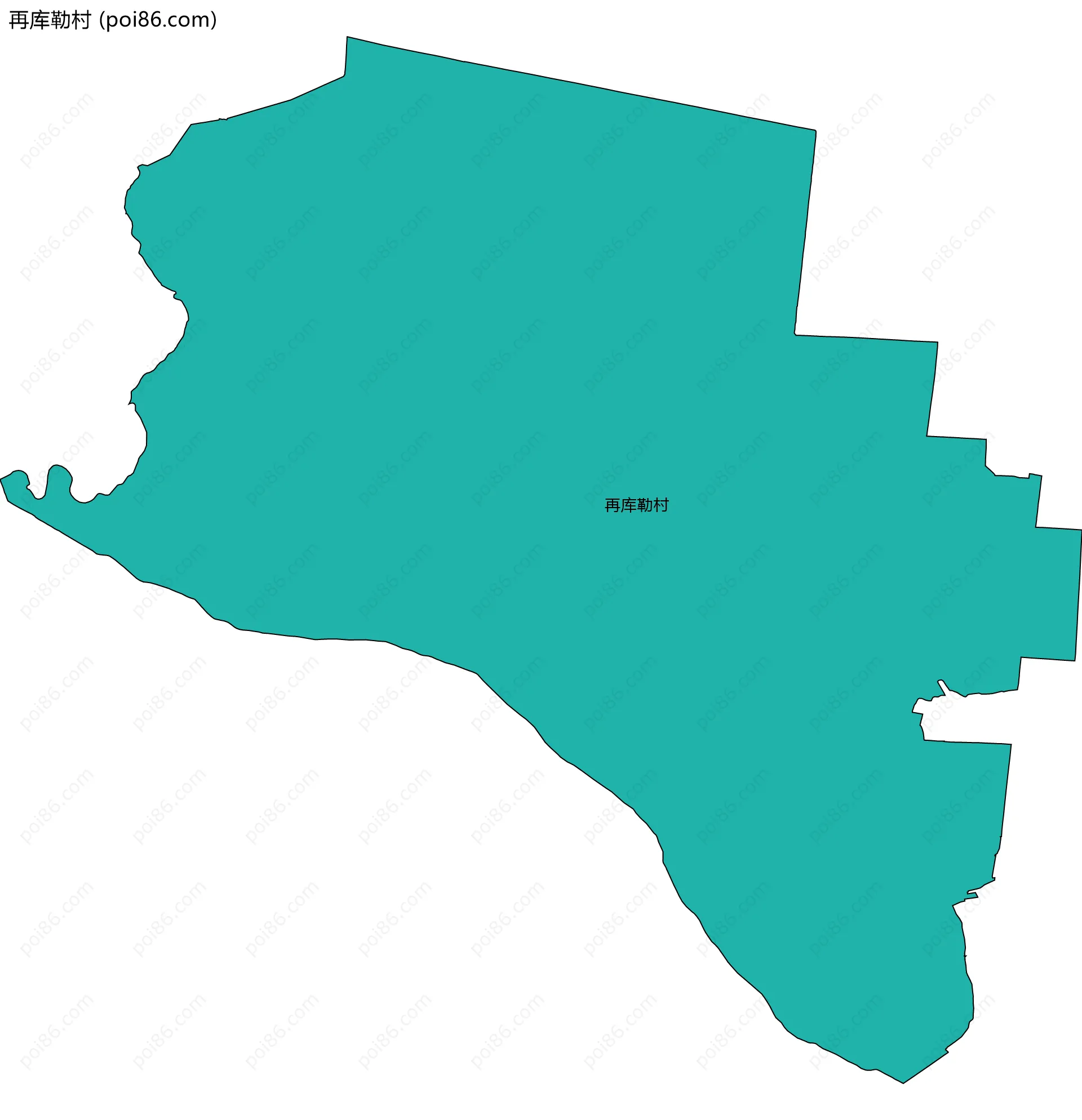 再库勒村边界地图