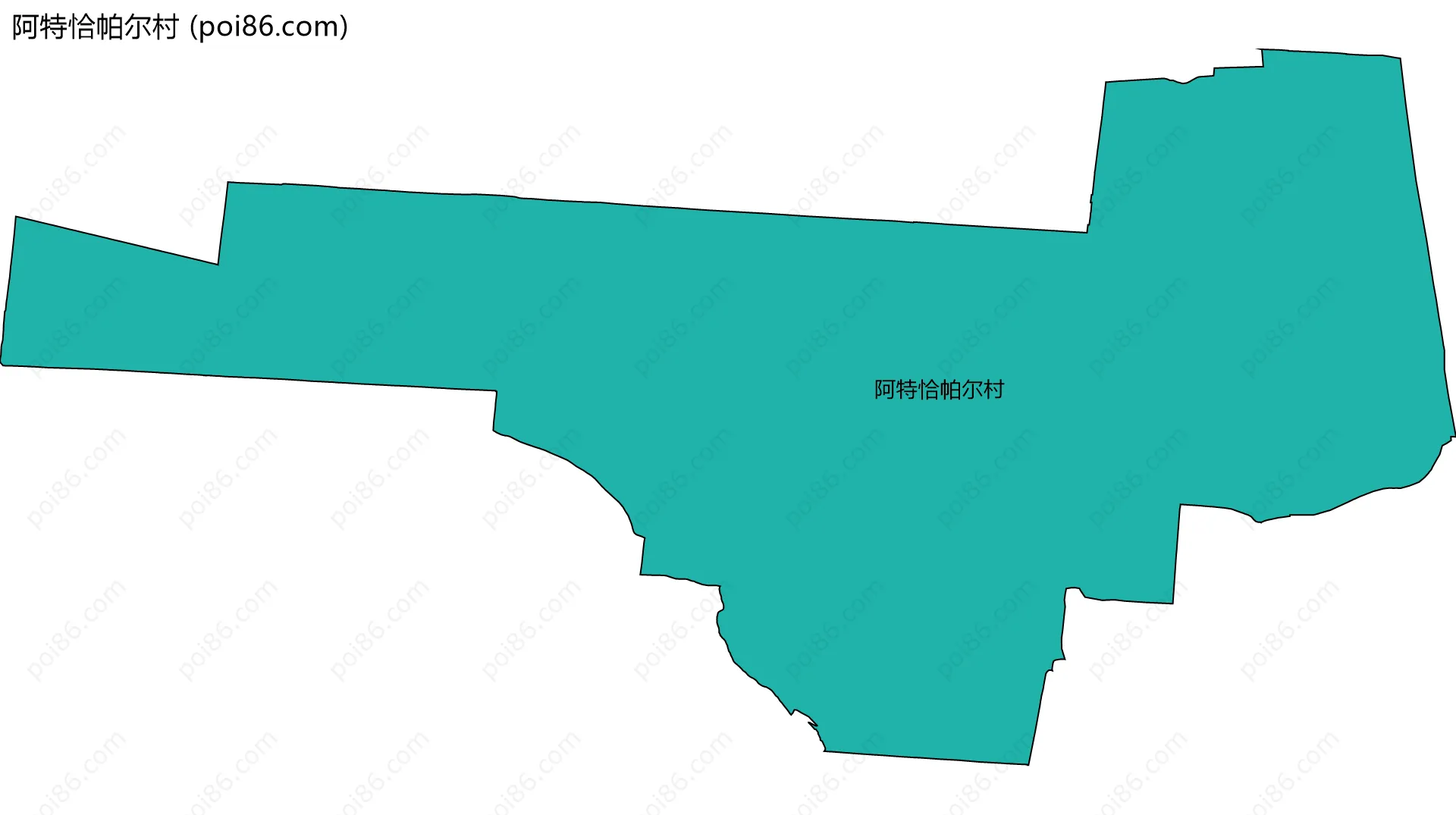 阿特恰帕尔村边界地图