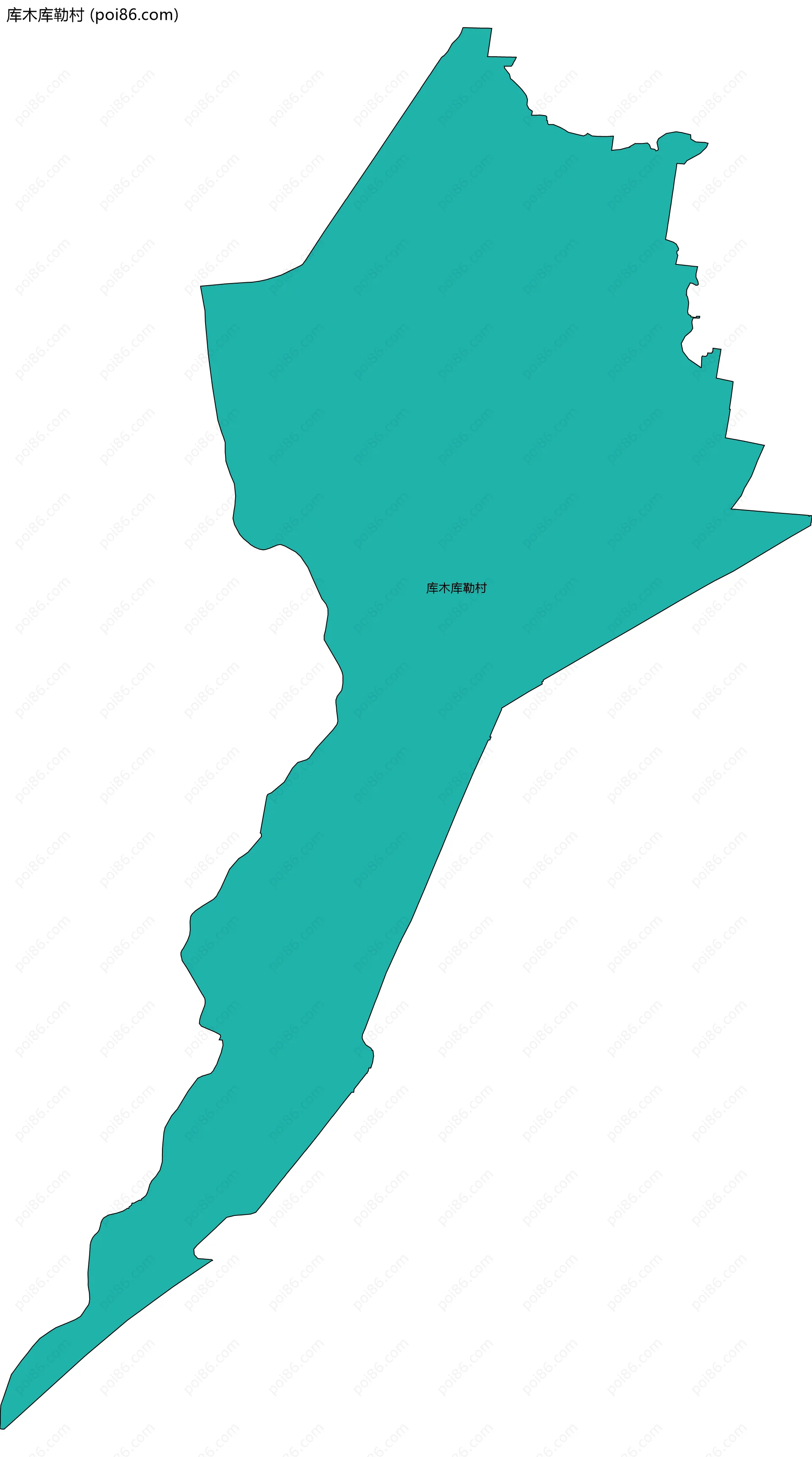 库木库勒村边界地图