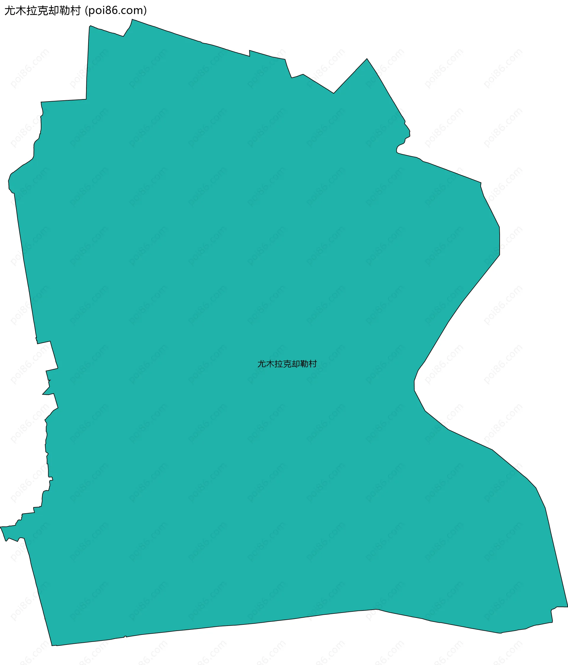 尤木拉克却勒村边界地图