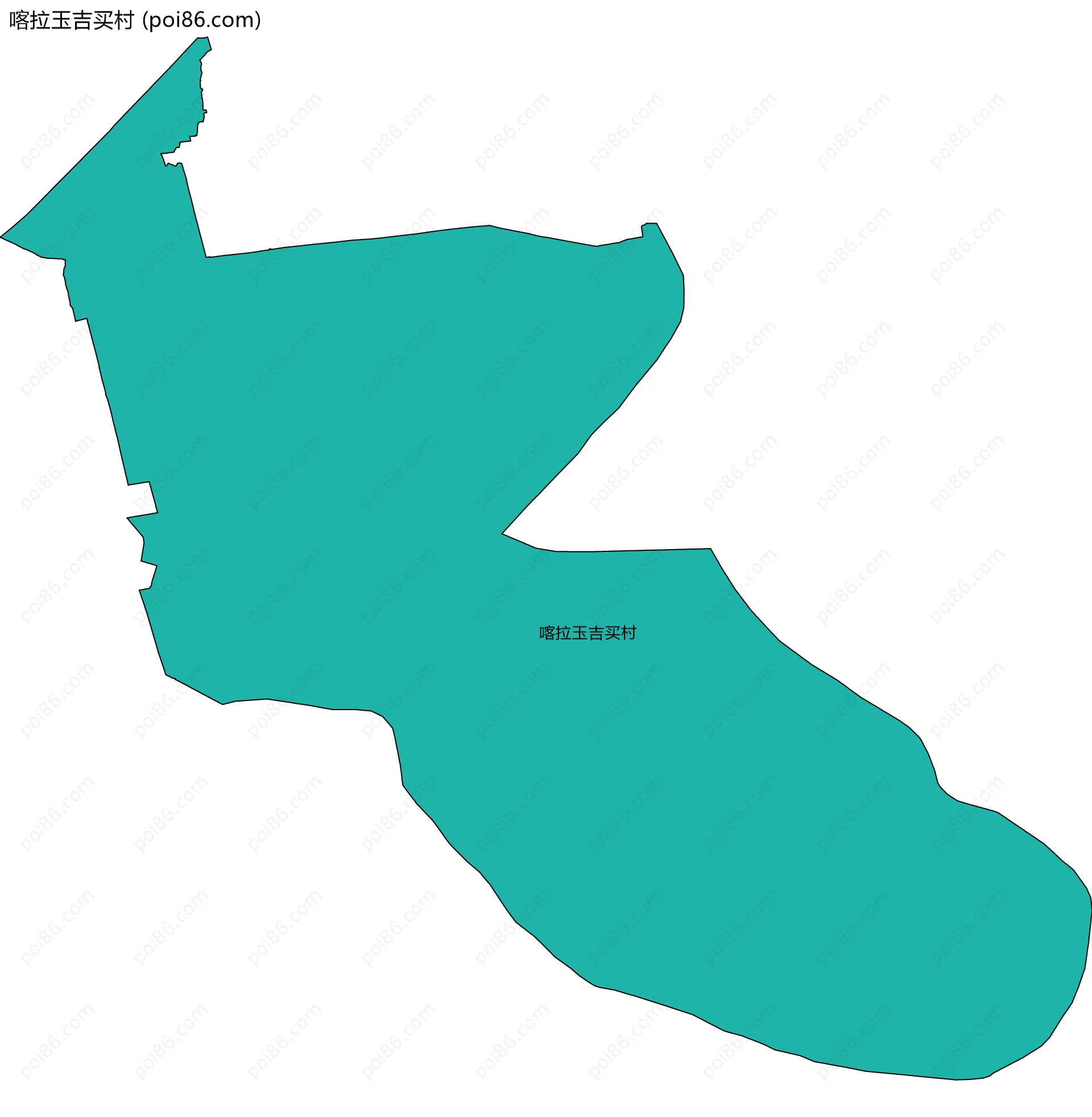 喀拉玉吉买村边界地图