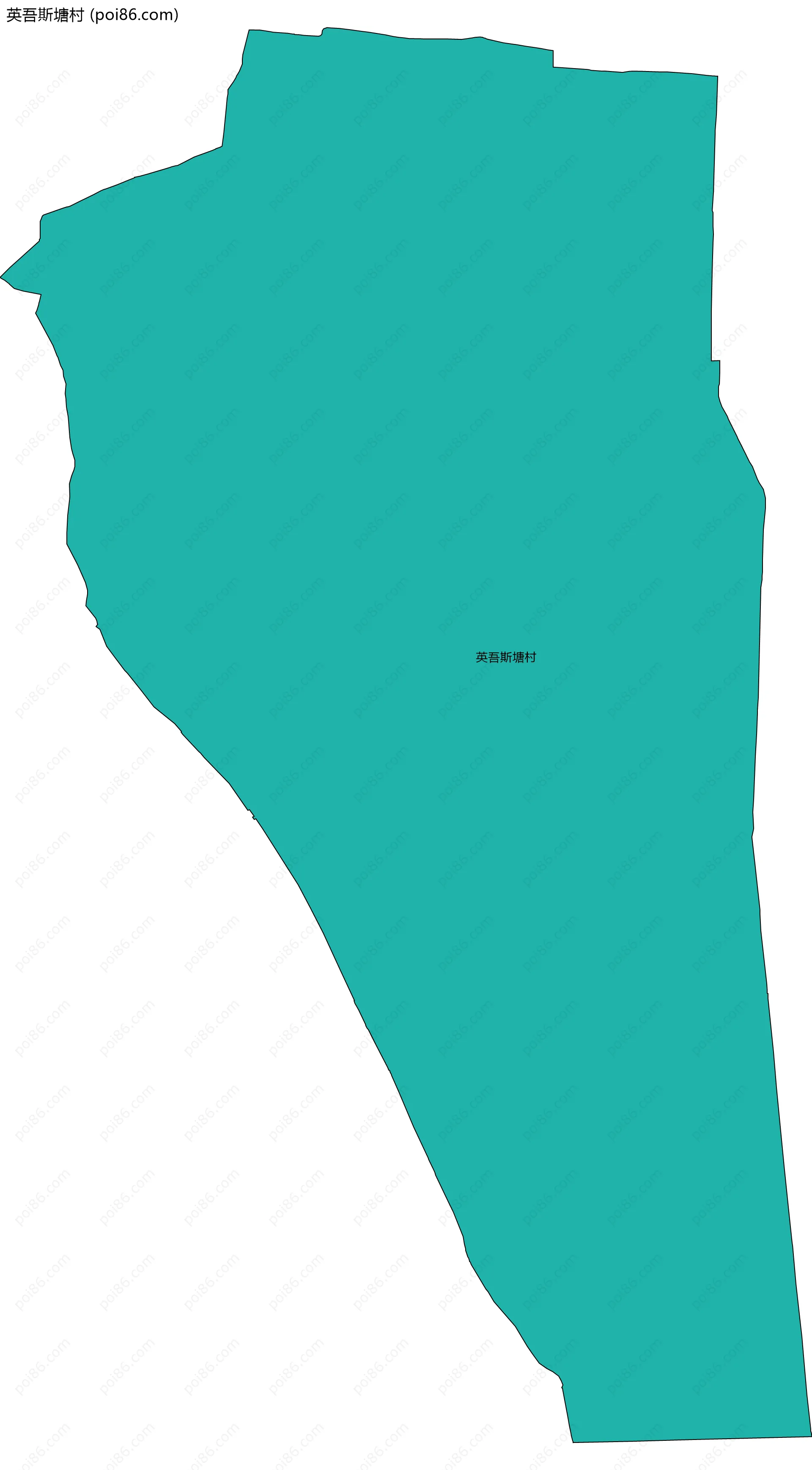 英吾斯塘村边界地图