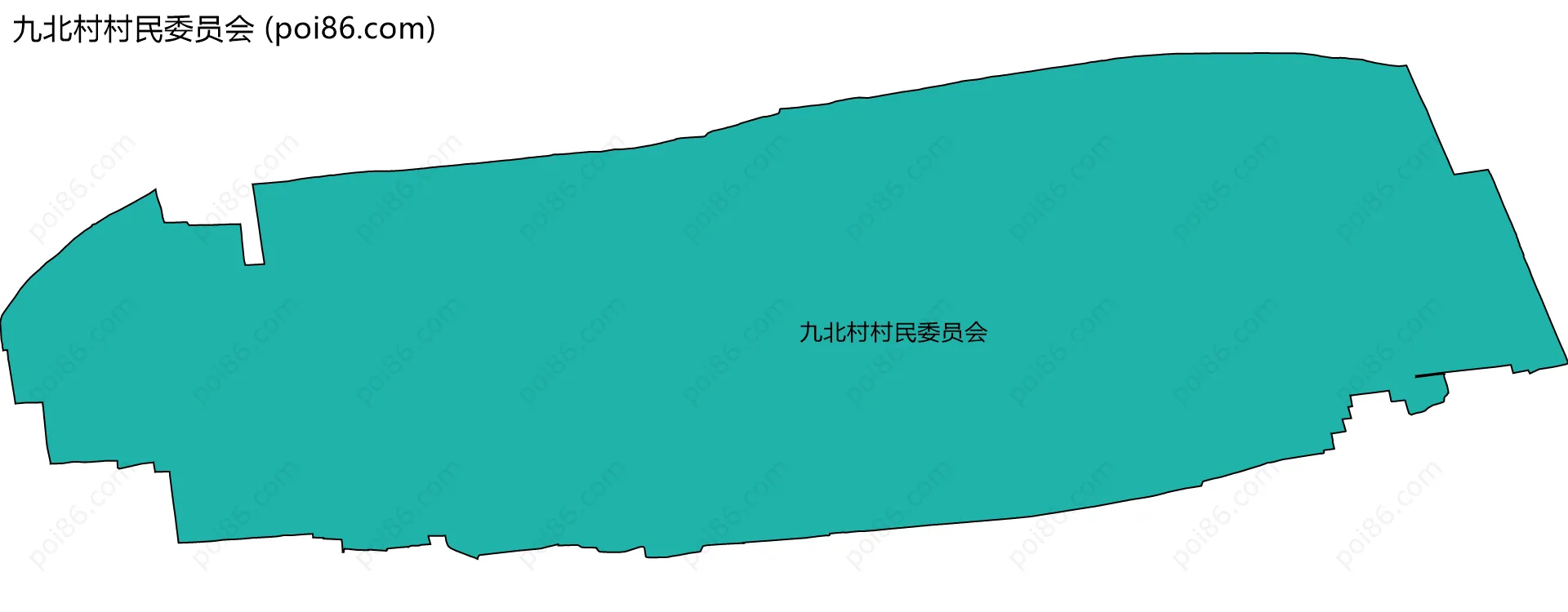 九北村村民委员会边界地图