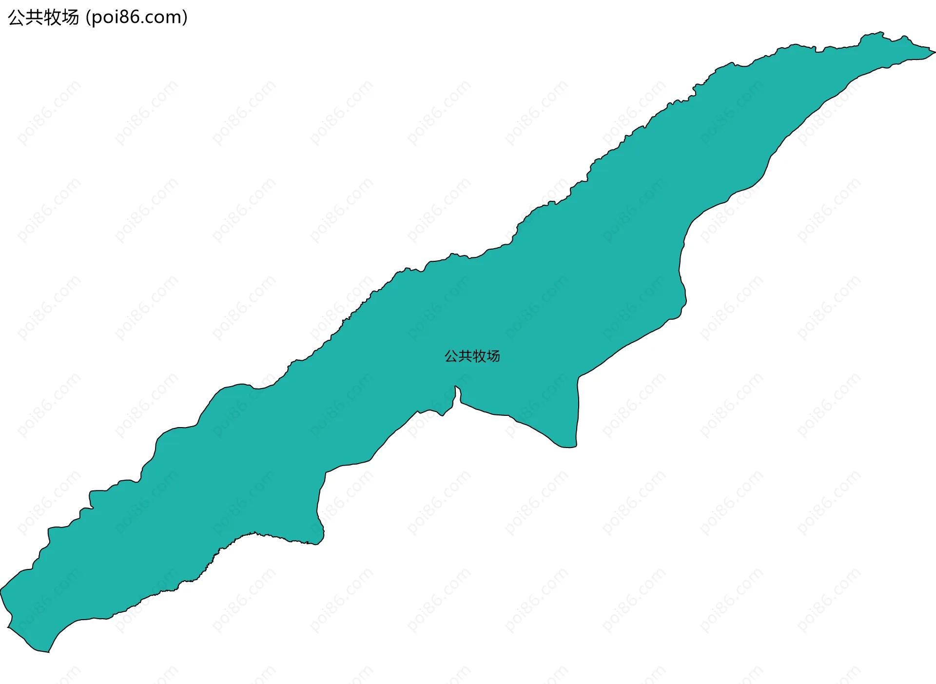 公共牧场边界地图
