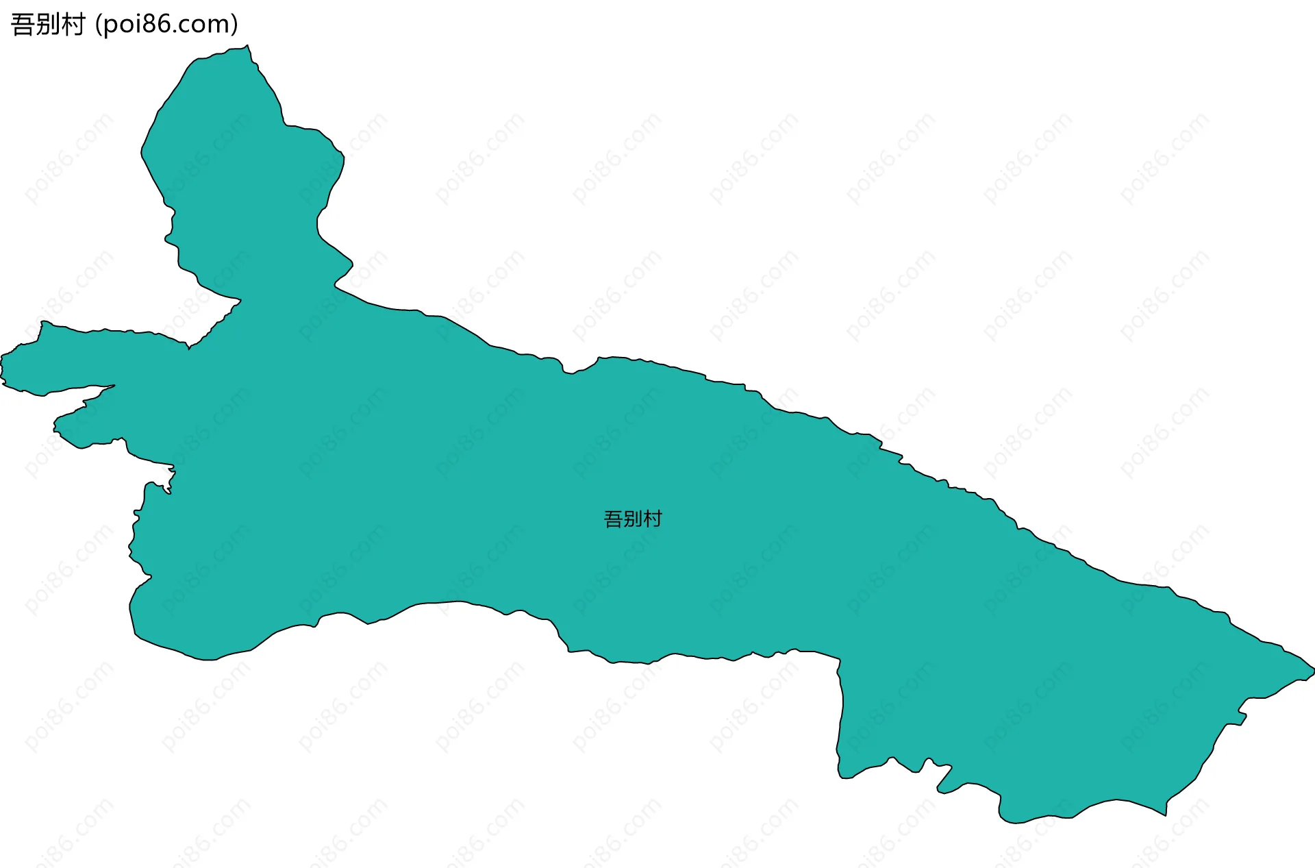 吾别村边界地图
