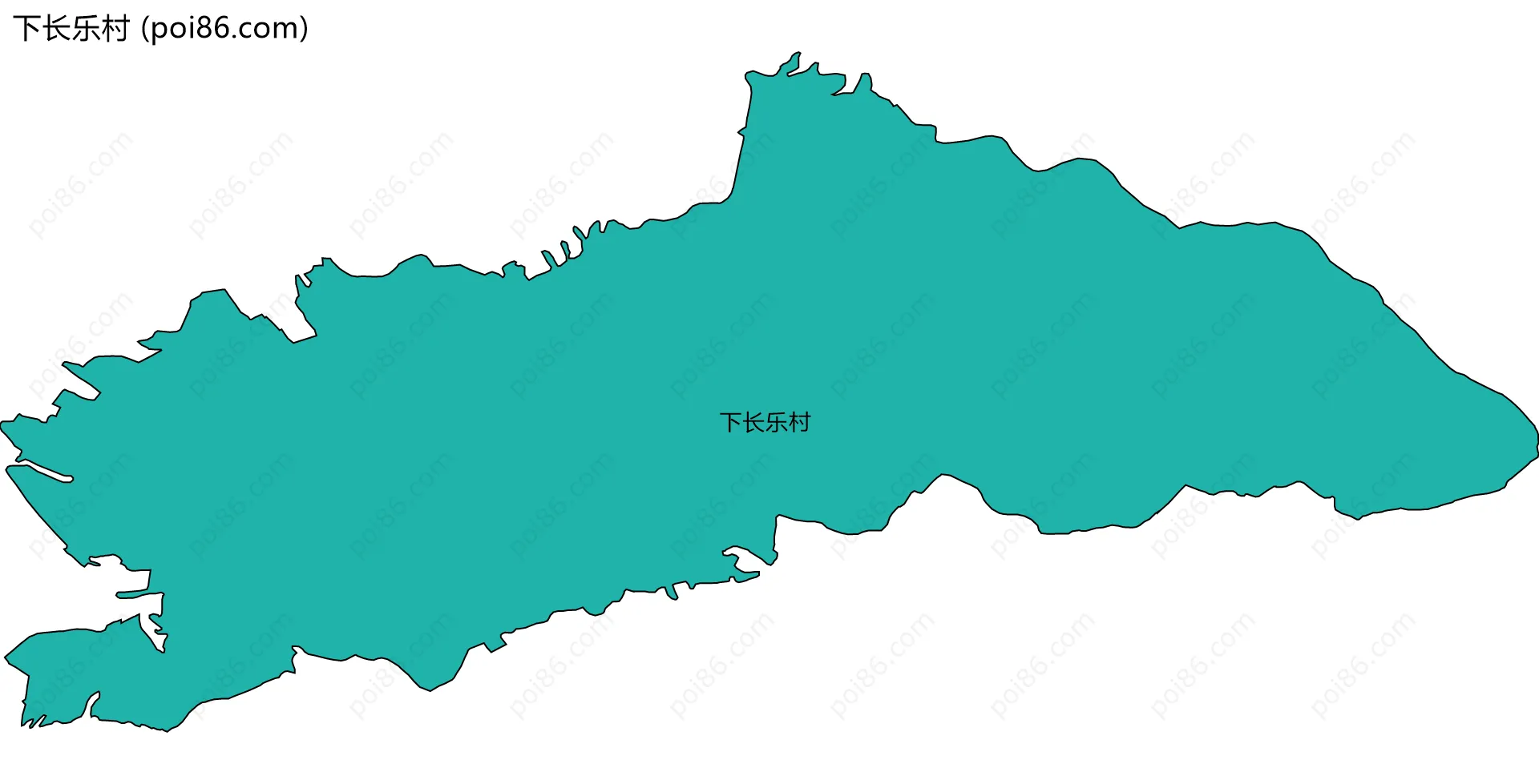 下长乐村边界地图
