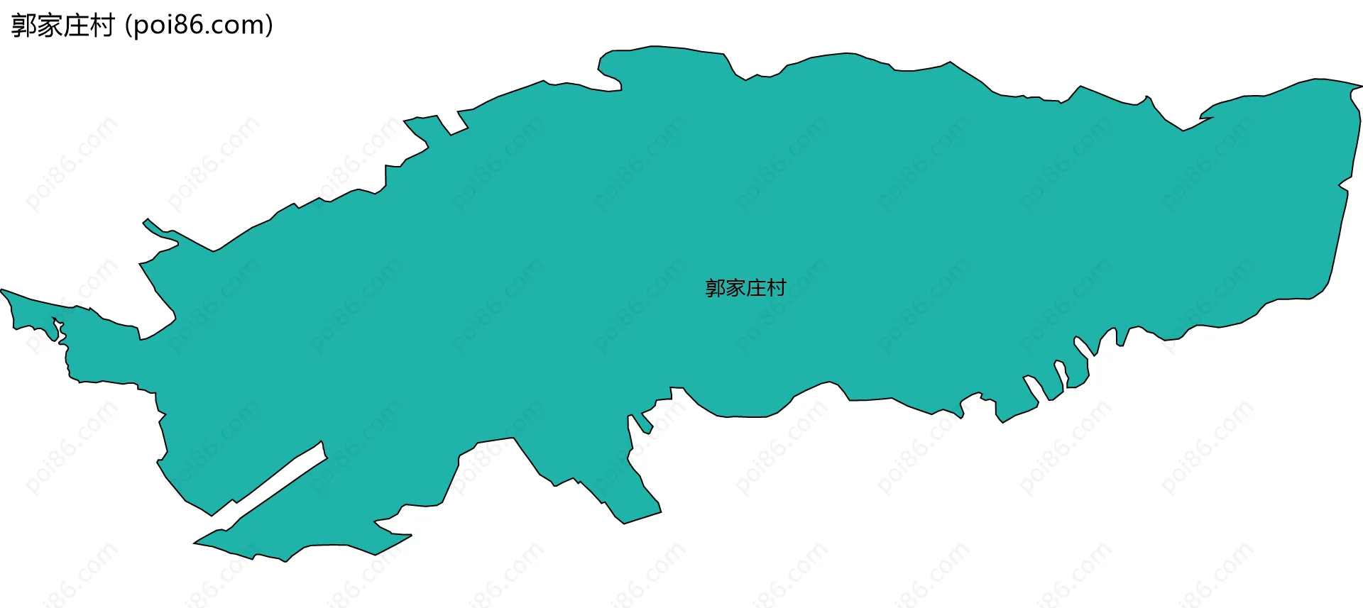 郭家庄村边界地图