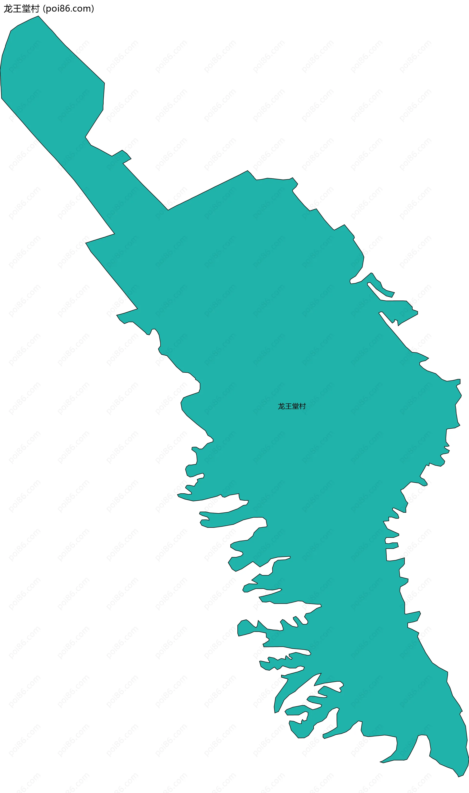 龙王堂村边界地图