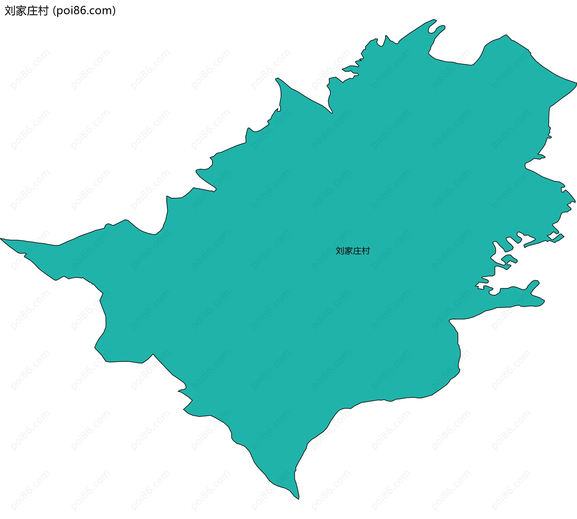 刘家庄村边界地图