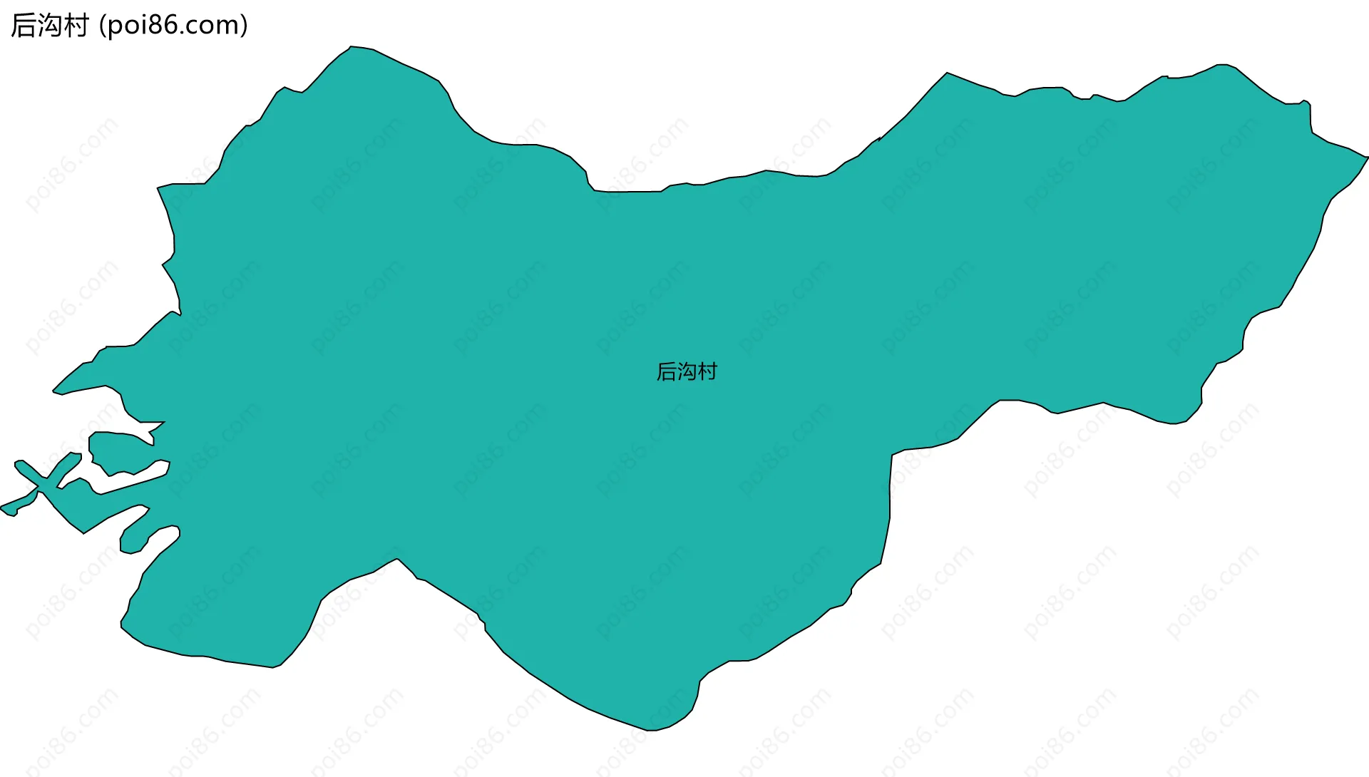 后沟村边界地图