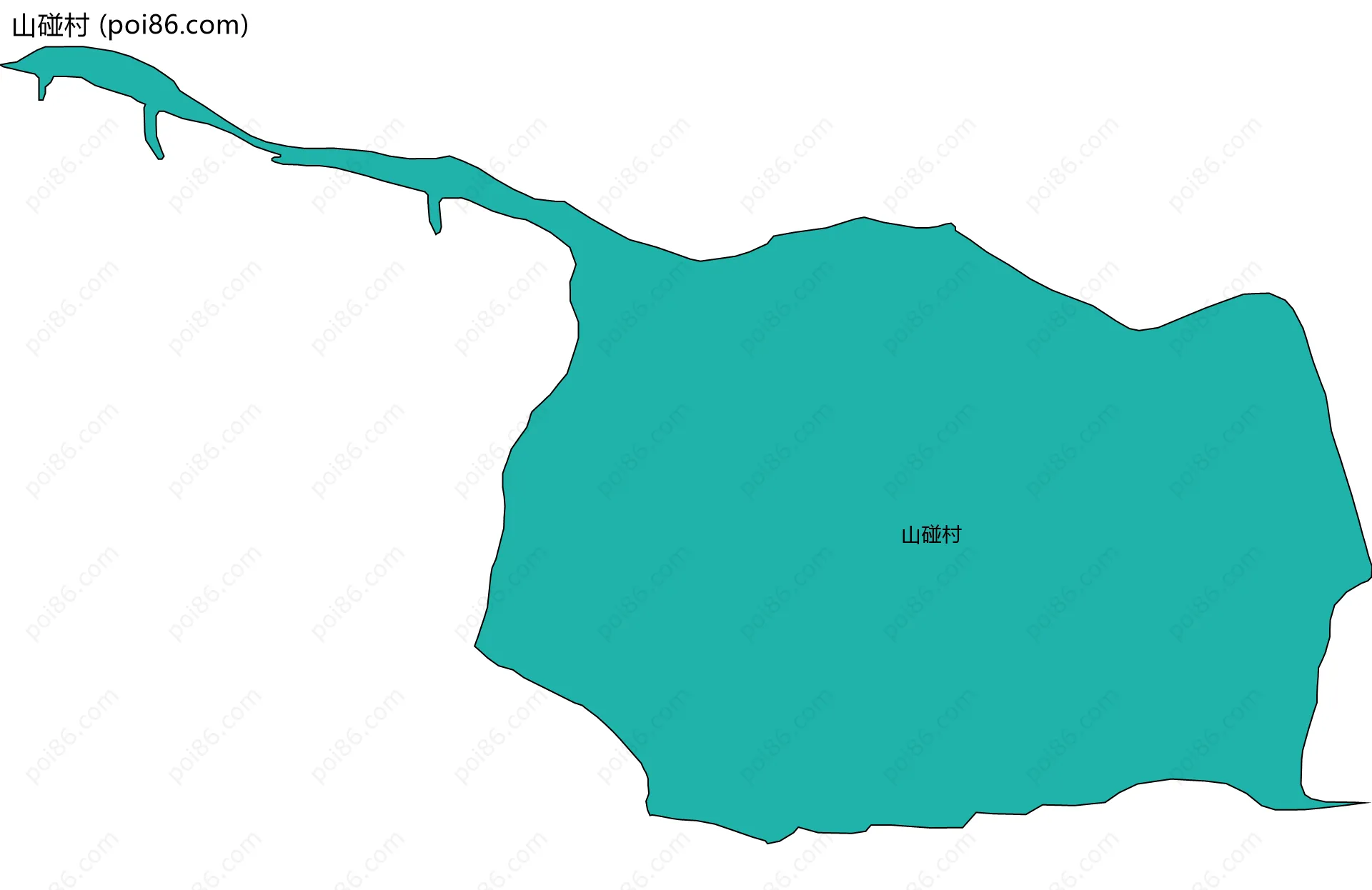 山碰村边界地图