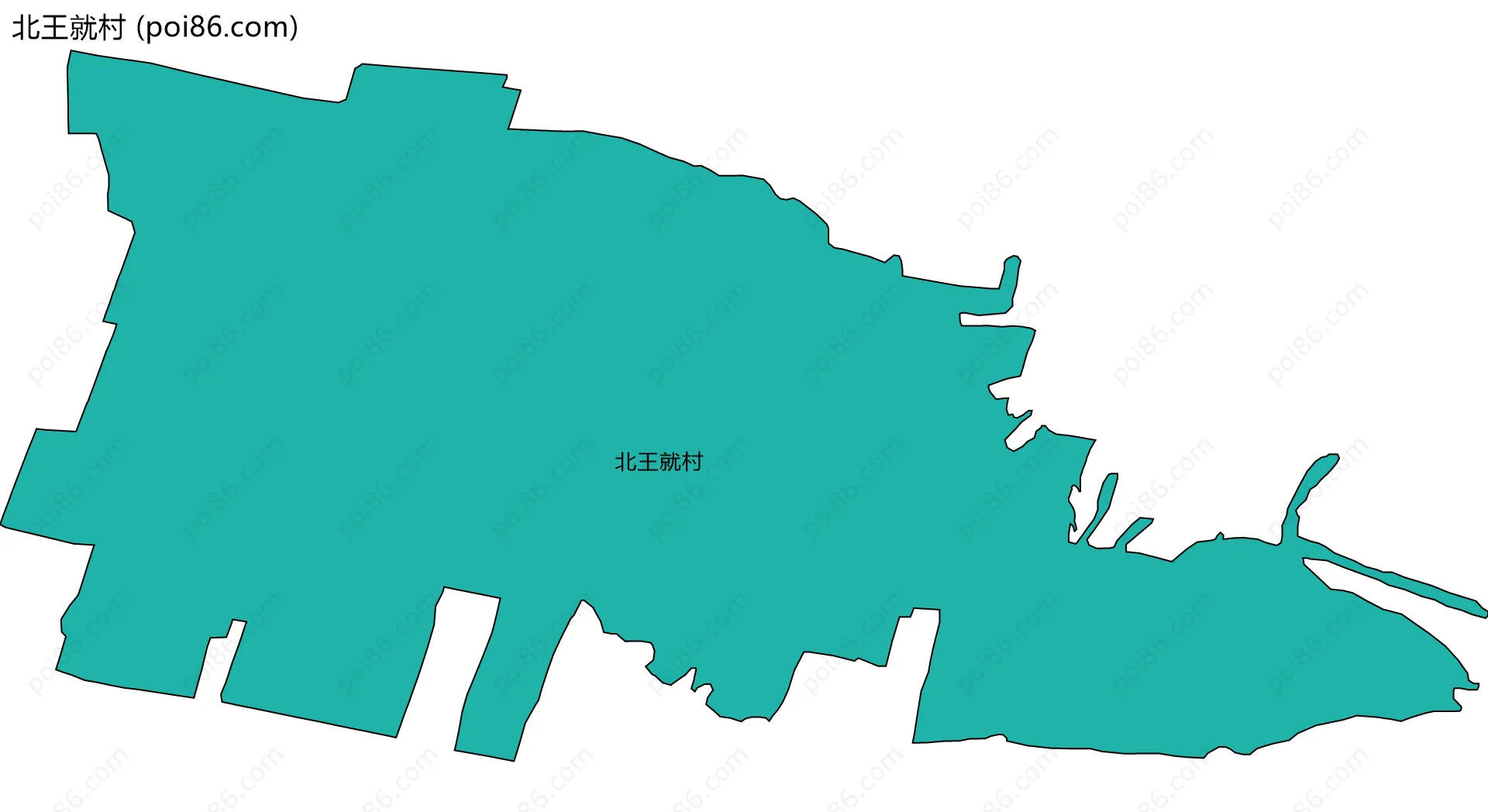 北王就村边界地图