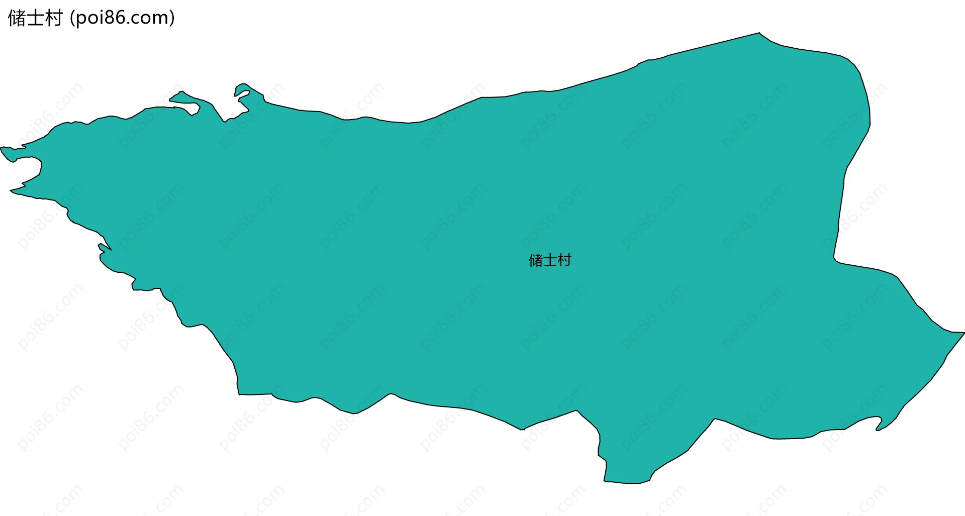 储士村边界地图