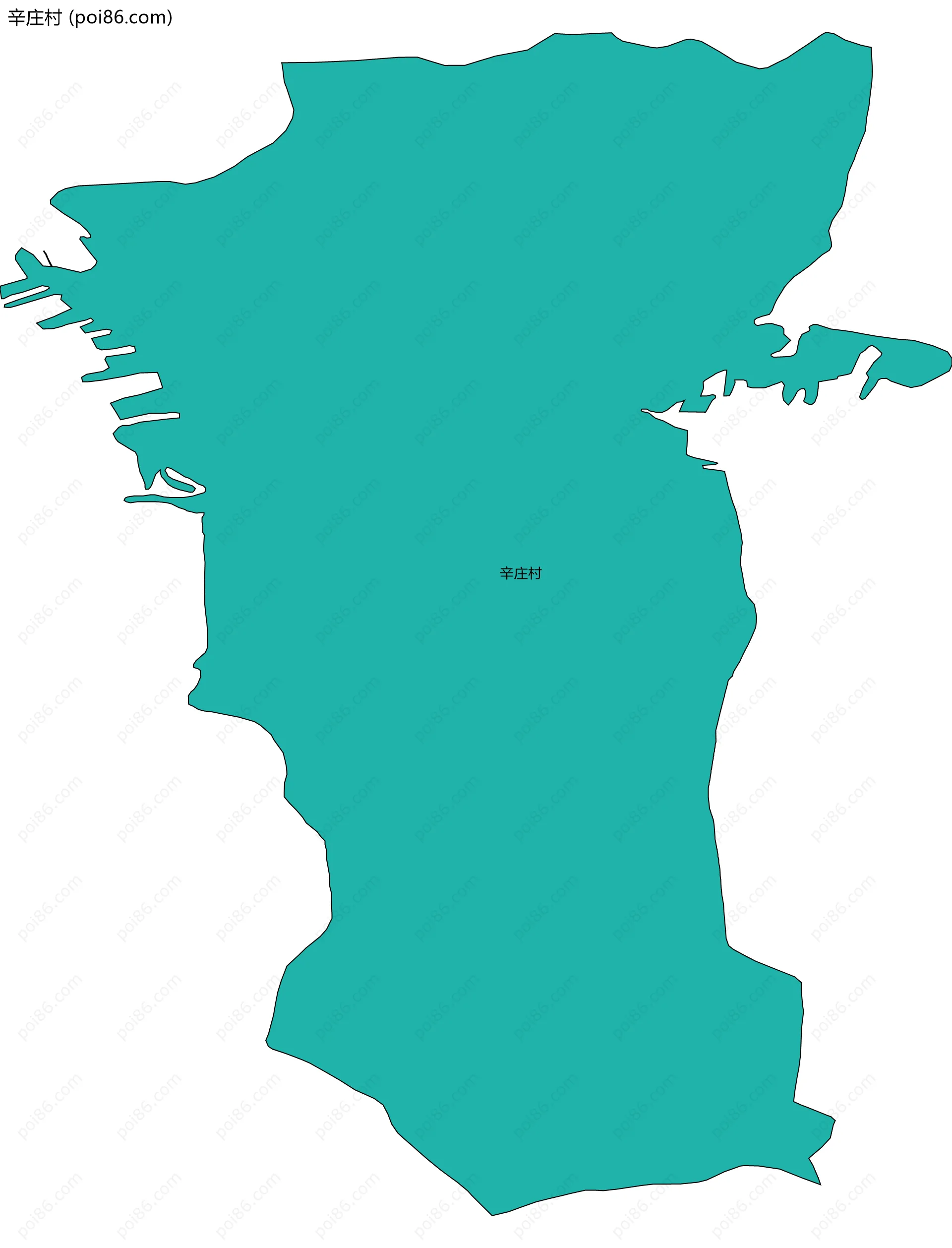 辛庄村边界地图