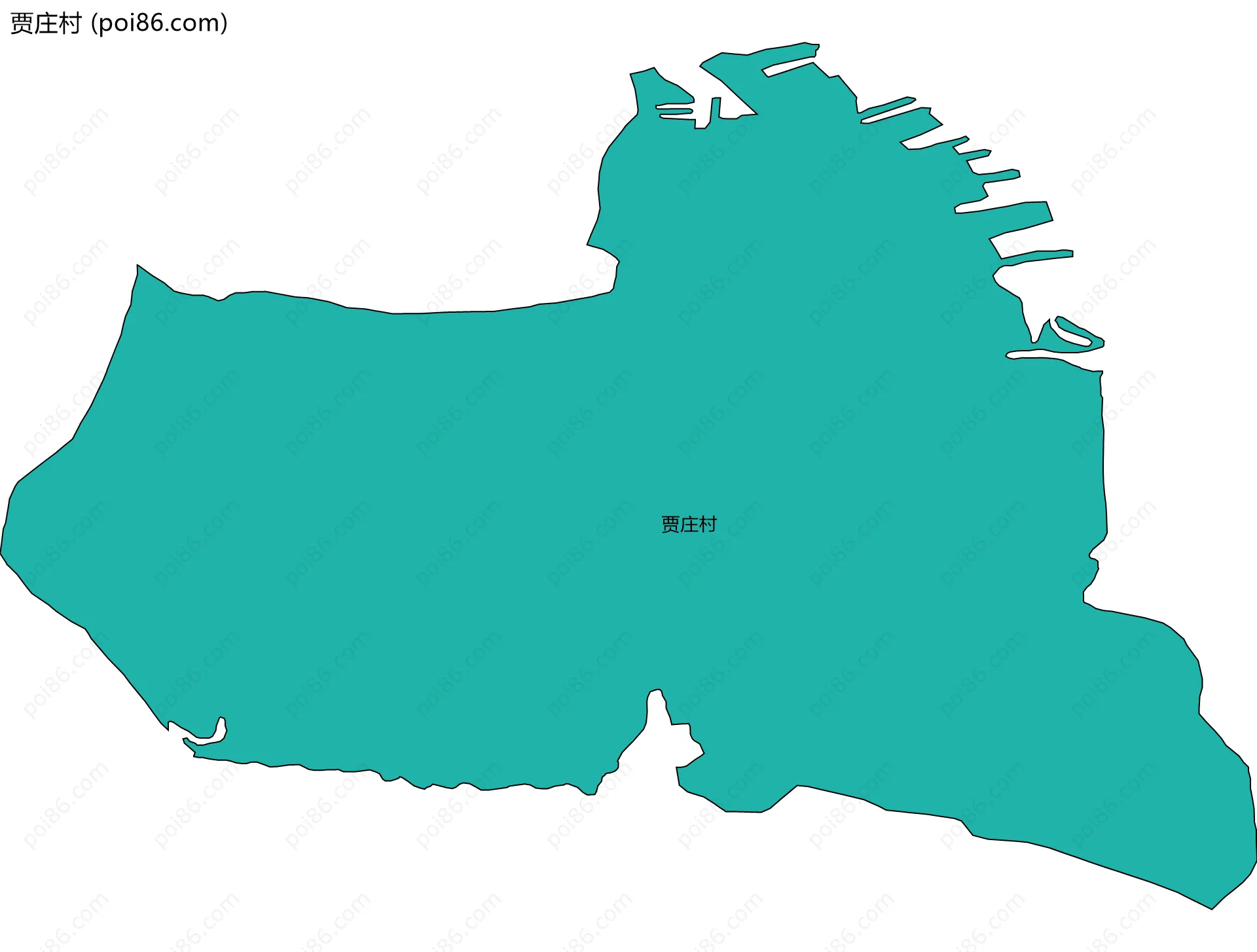 贾庄村边界地图