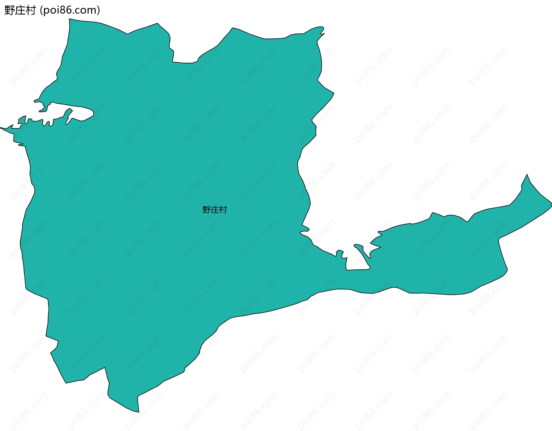 野庄村边界地图