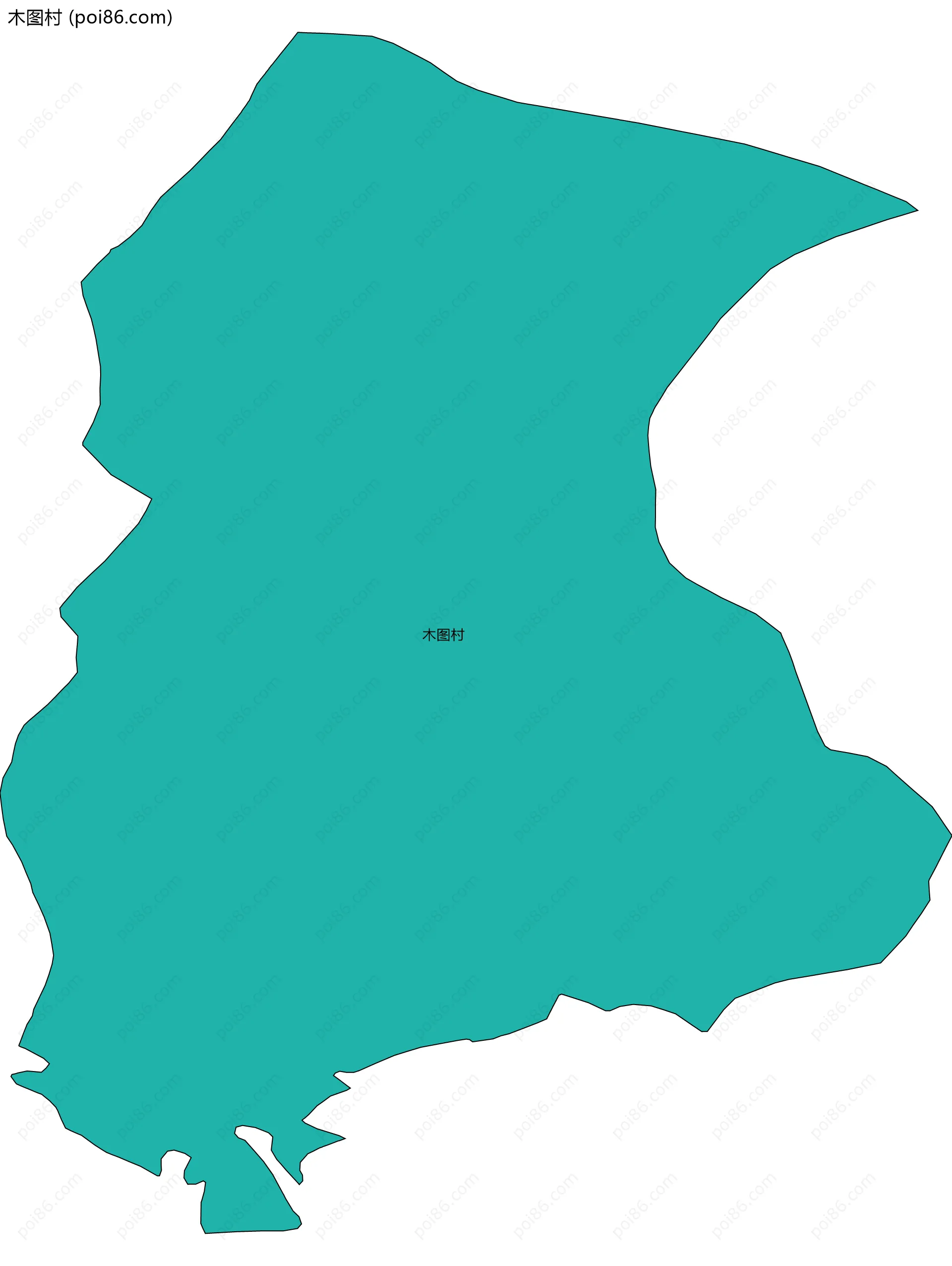 木图村边界地图