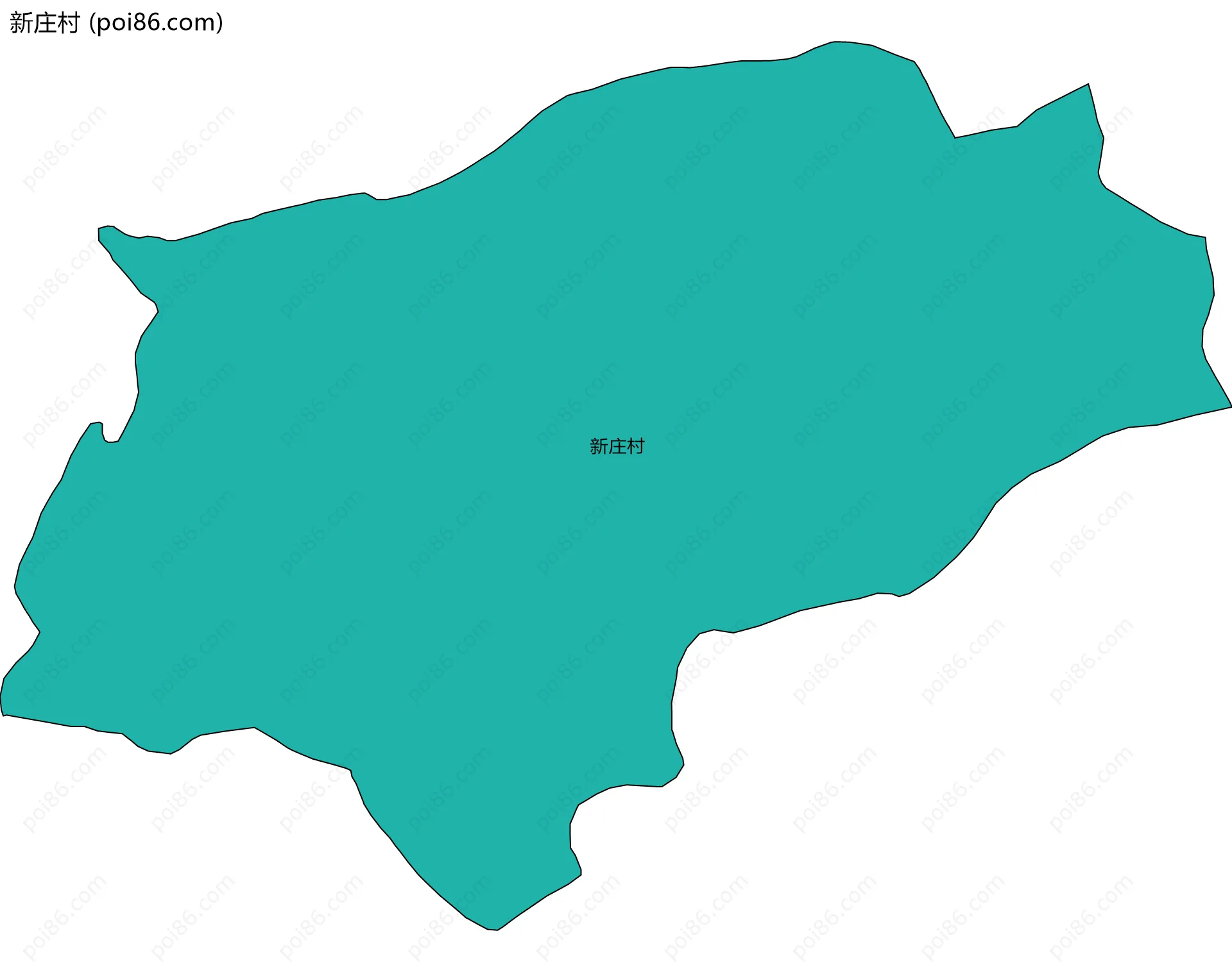新庄村边界地图