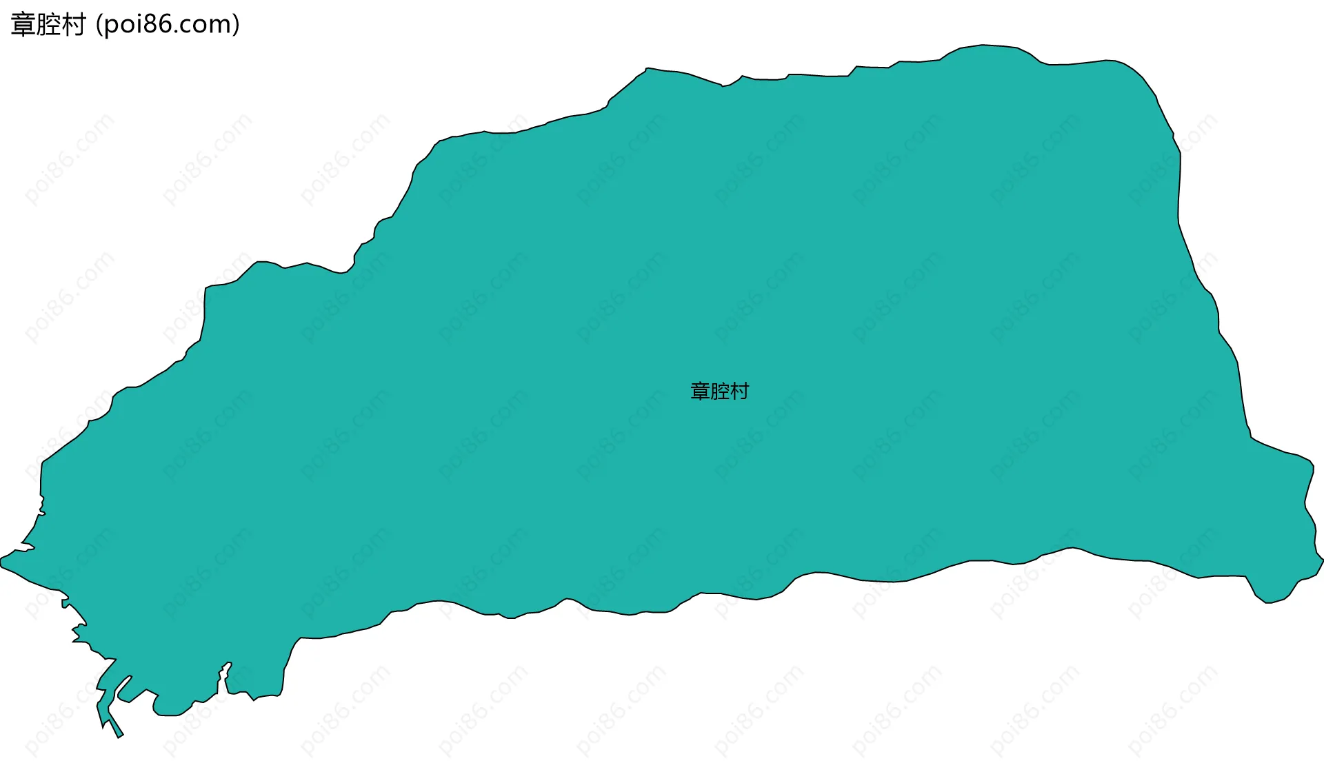 章腔村边界地图