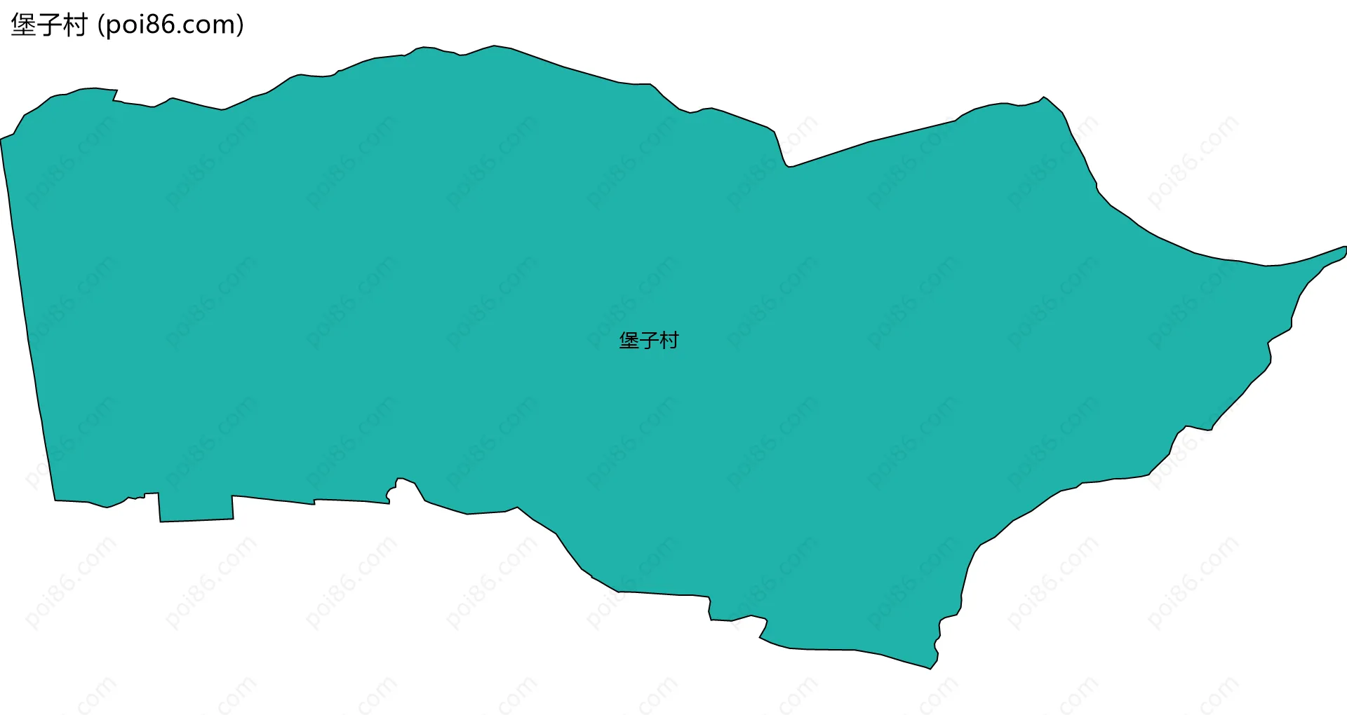 堡子村边界地图