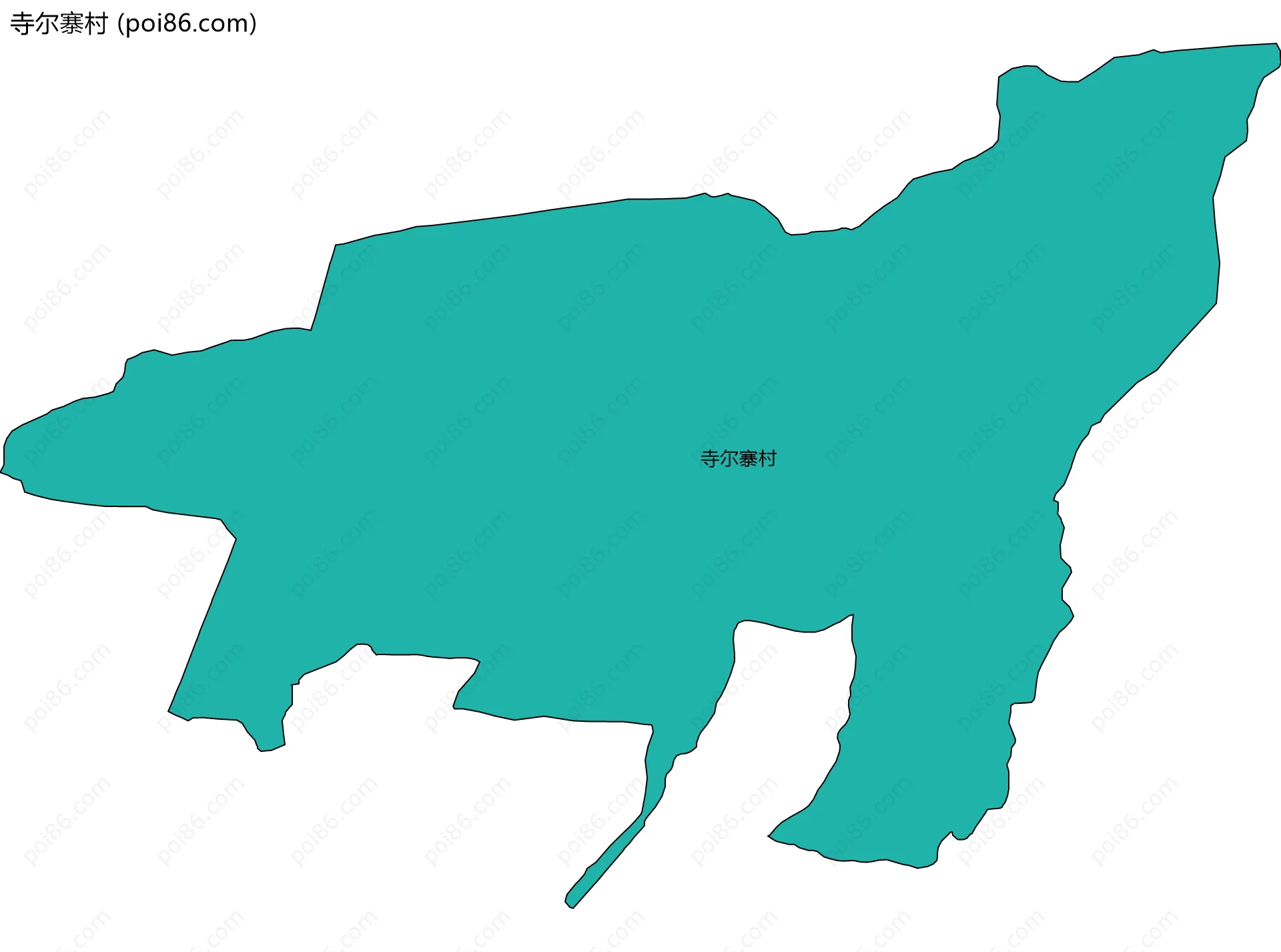 寺尔寨村边界地图