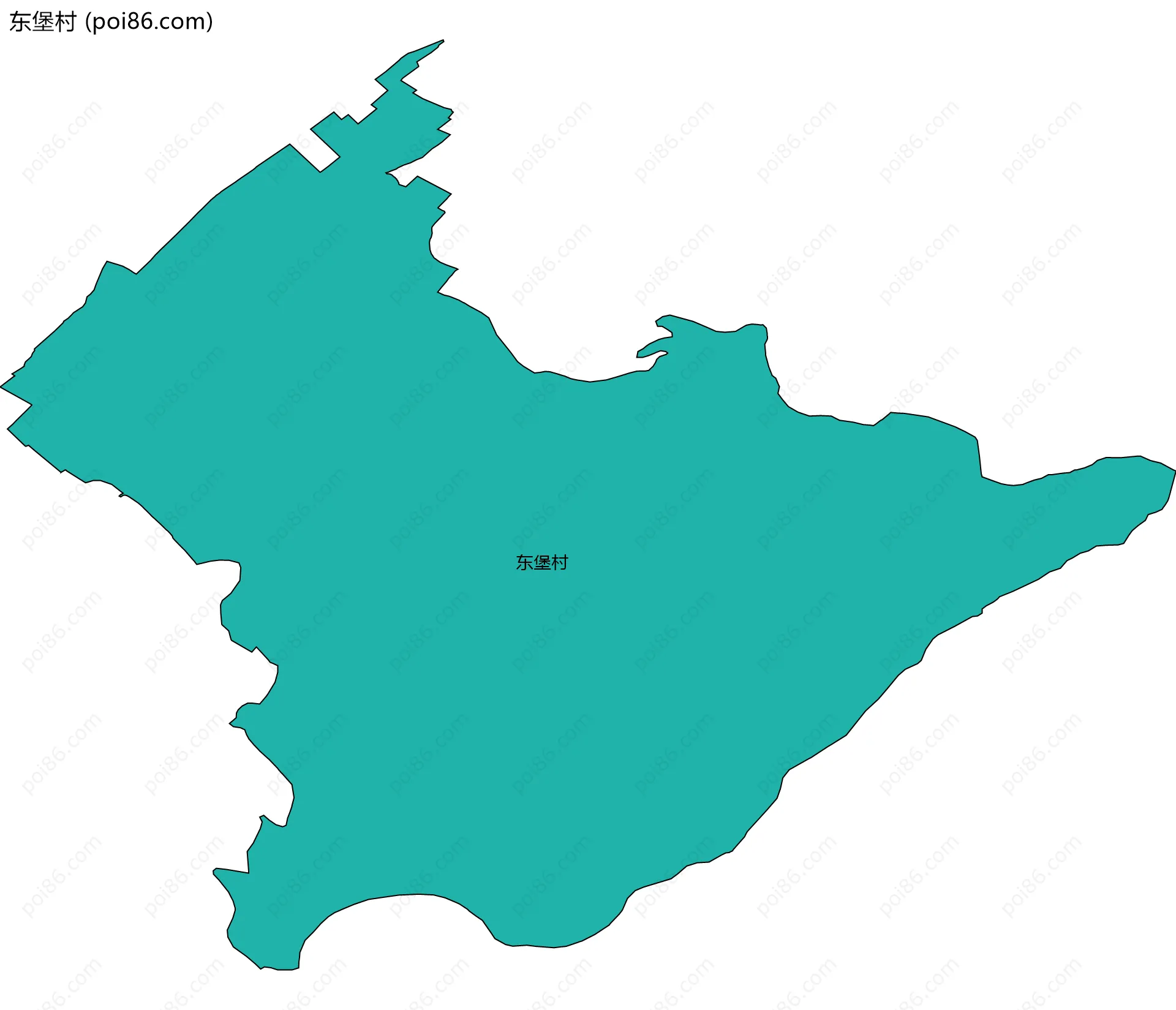 东堡村边界地图