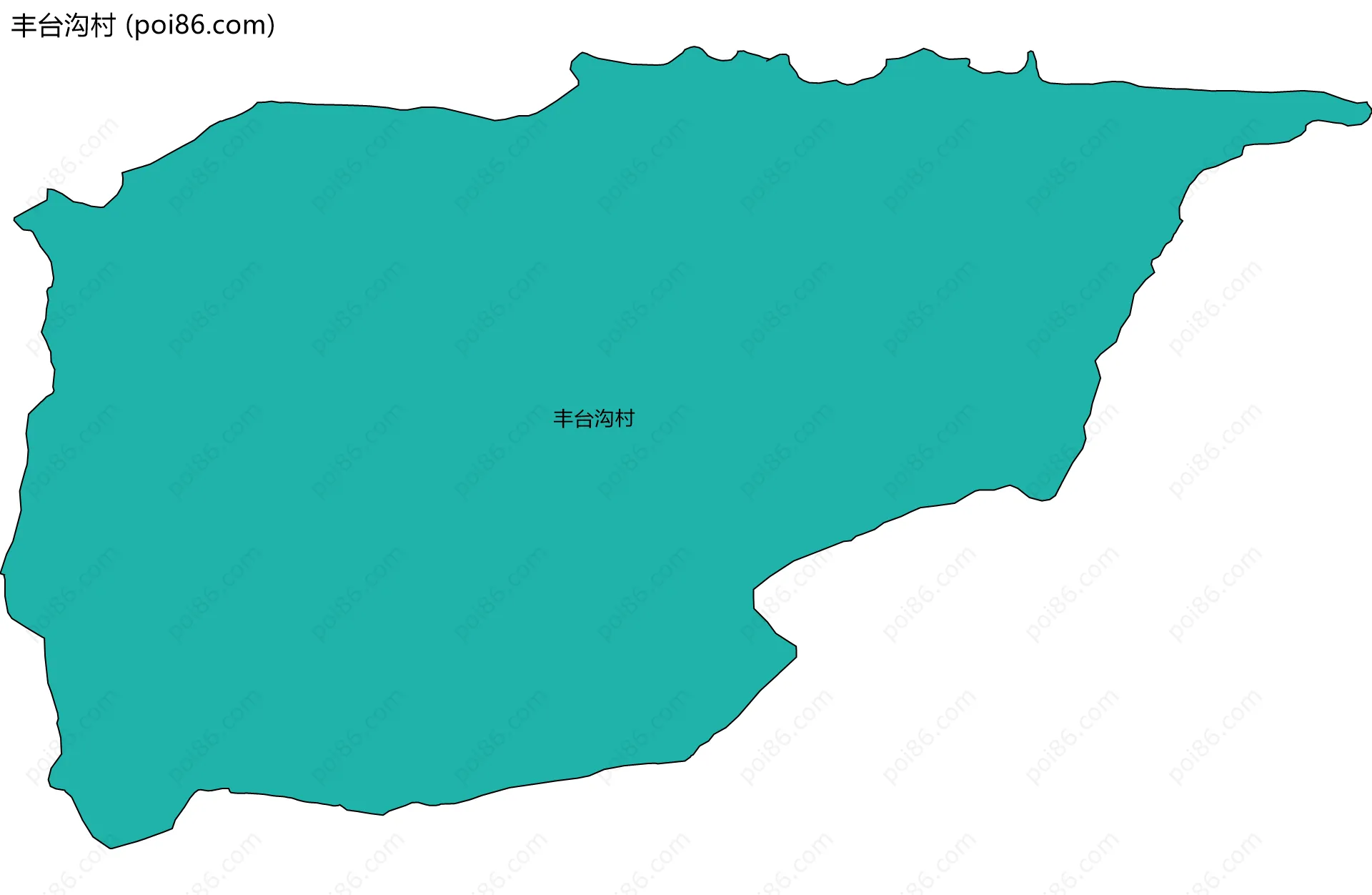 丰台沟村边界地图
