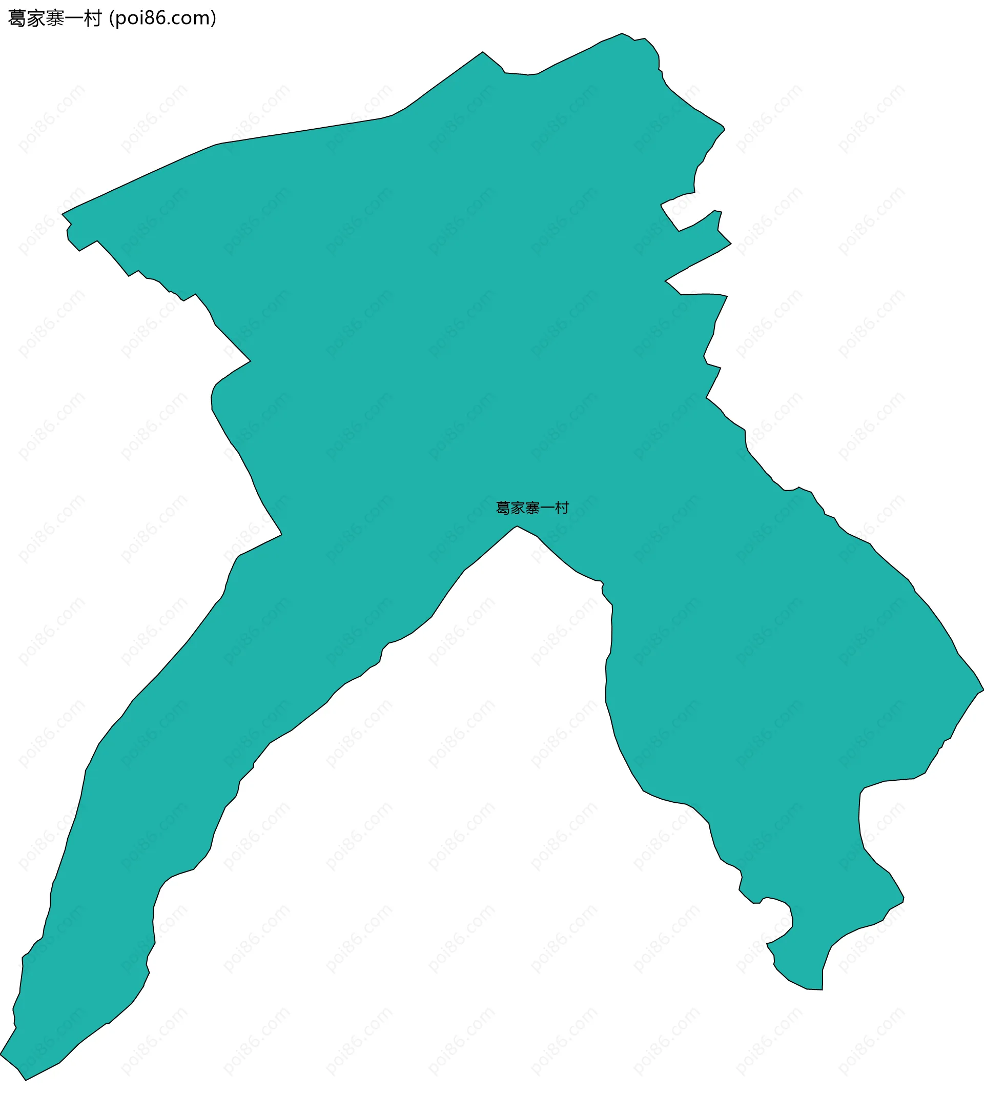 葛家寨一村边界地图