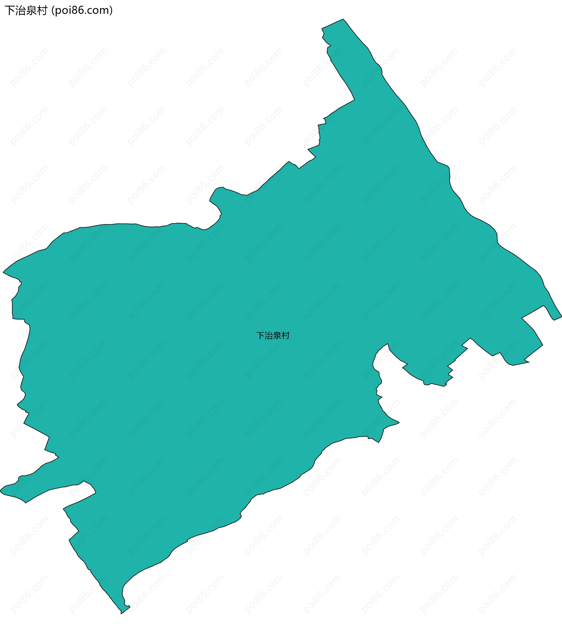 下治泉村边界地图