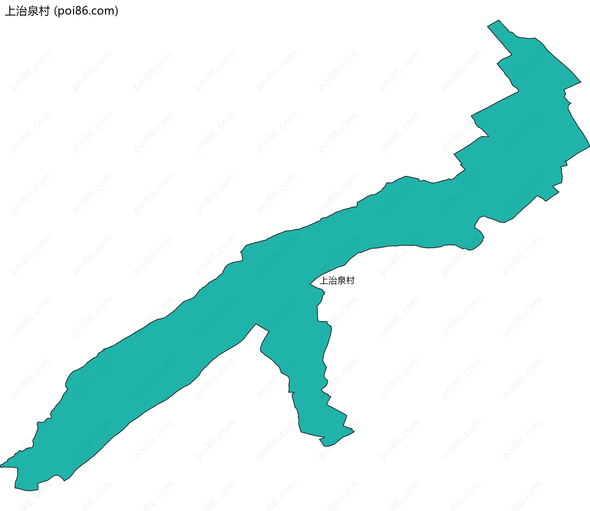 上治泉村边界地图