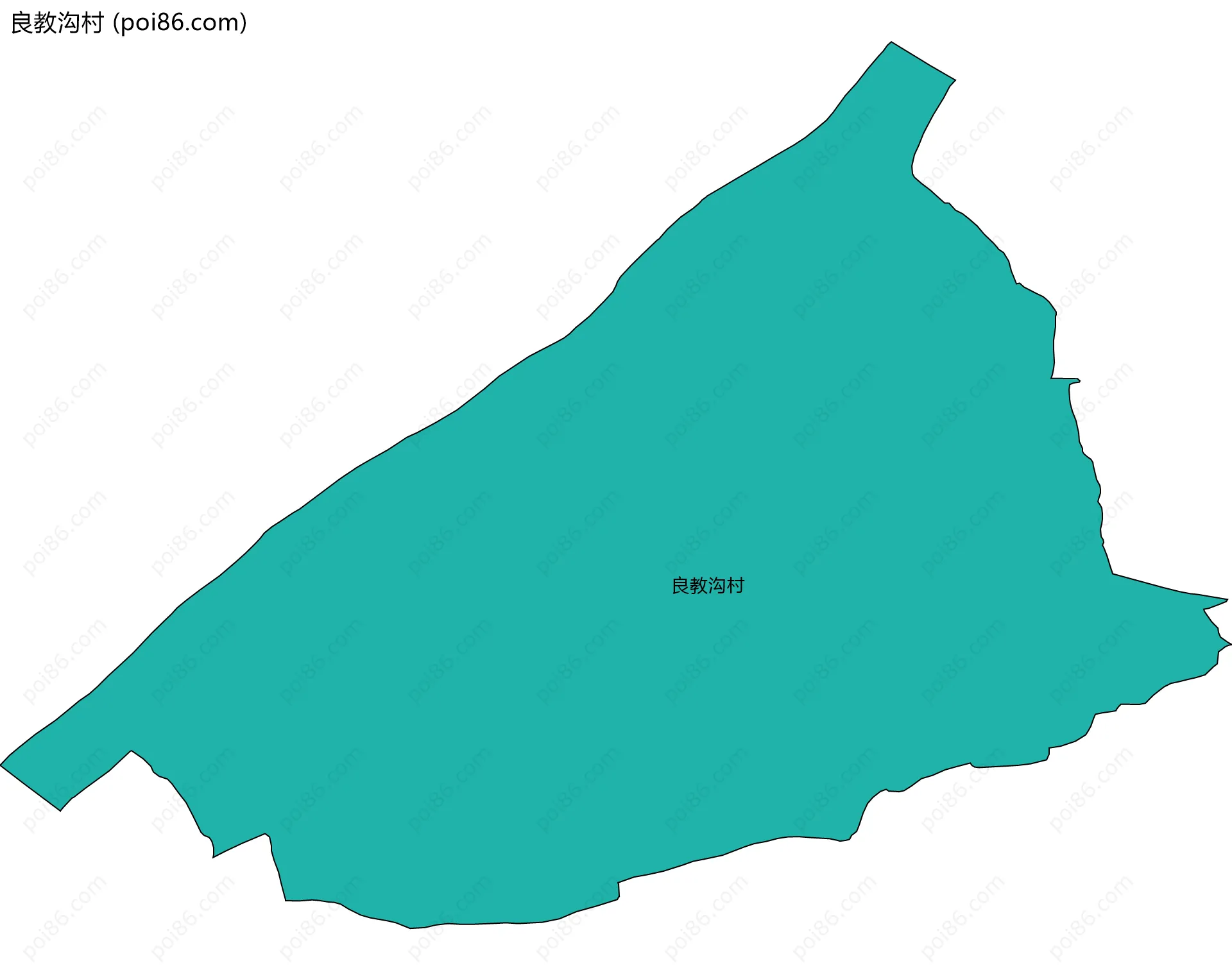 良教沟村边界地图
