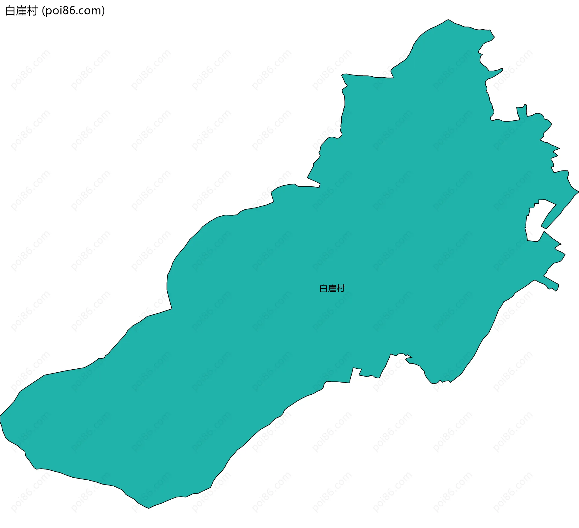 白崖村边界地图