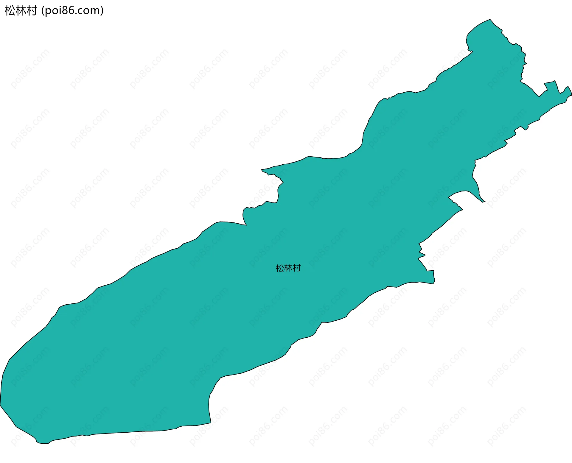 松林村边界地图