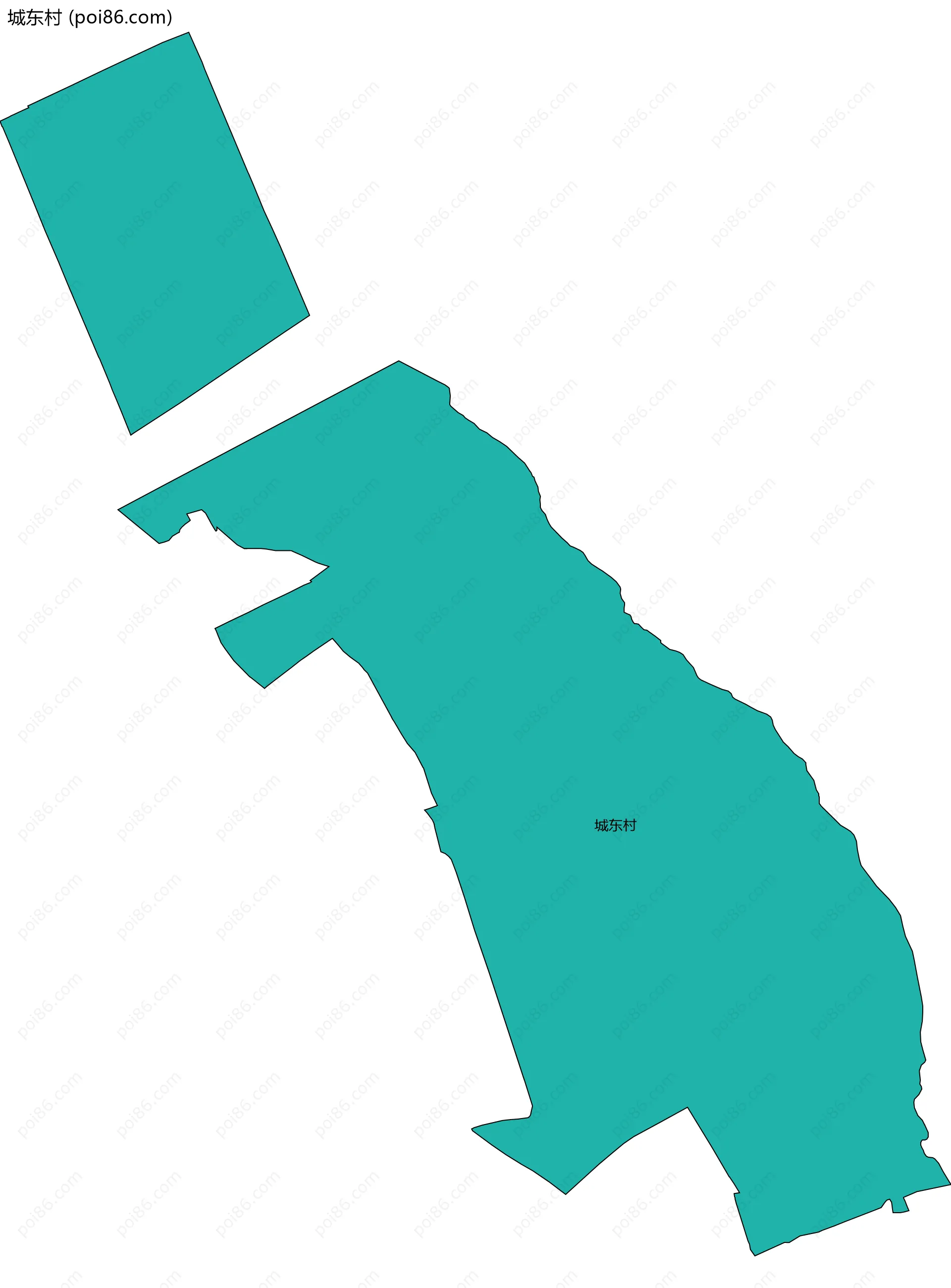 城东村边界地图