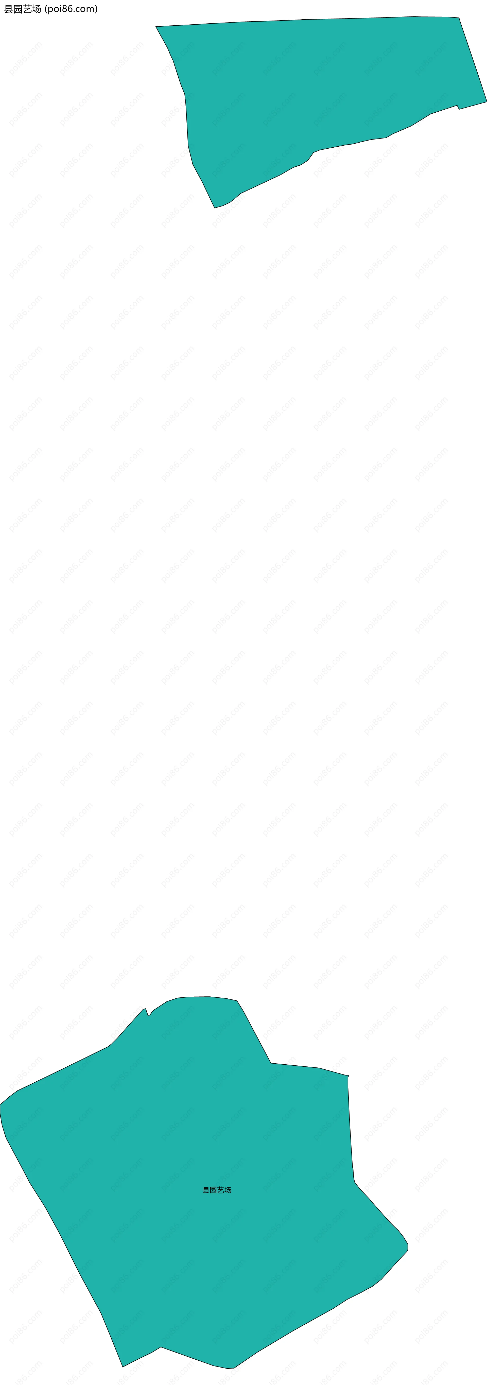 县园艺场边界地图