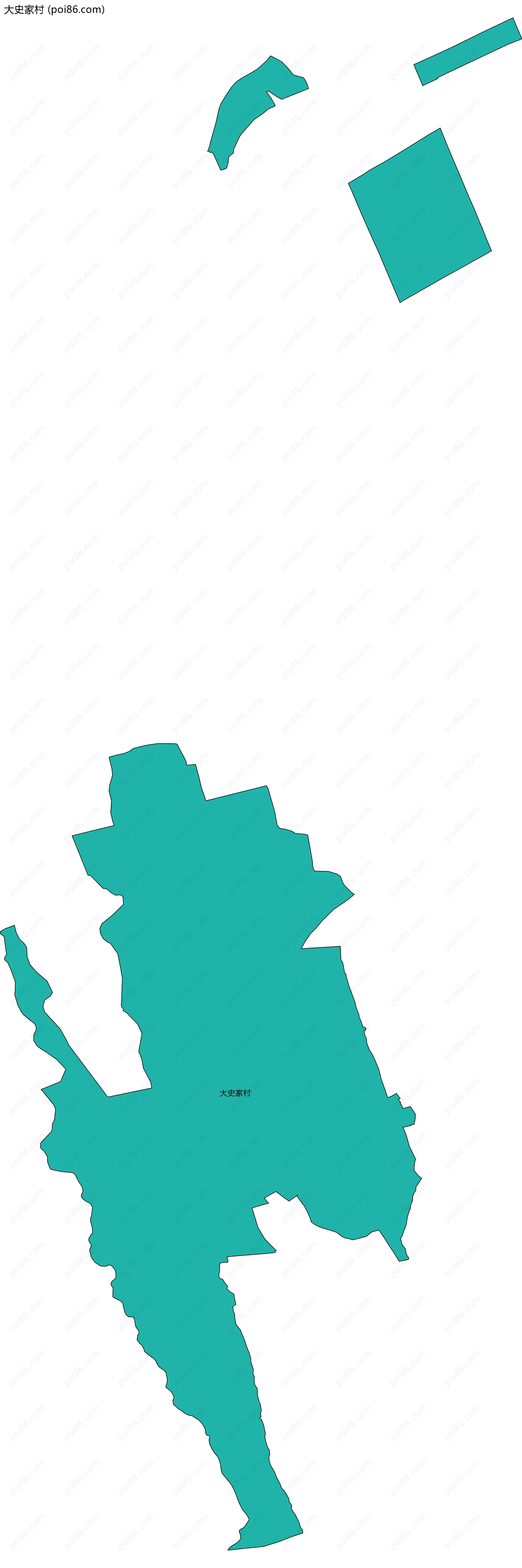 大史家村边界地图