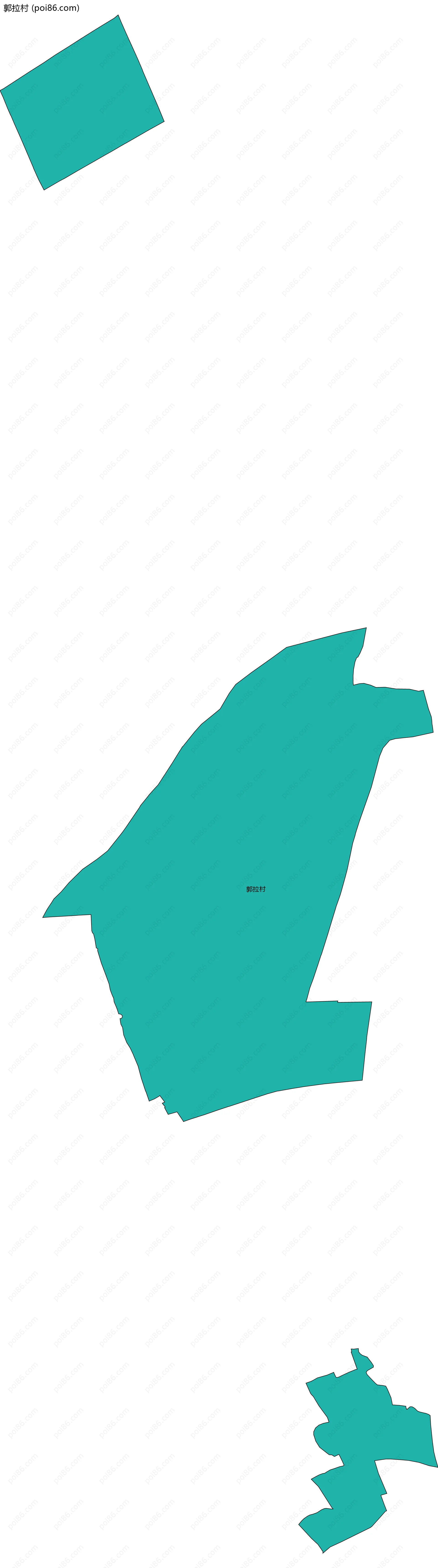 郭拉村边界地图